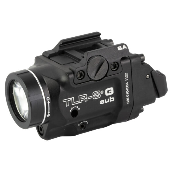 STREAMLIGHT TLR-8 G-SUB WEAPON LIGHT WITH GREEN LASER FITS SPRINGFIELD HELLCAT 500 LUMENS HI-LO SWITCHES