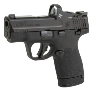 SMITH & WESSON SHIELD PLUS M&P9 MICRO COMPACT 9MM 3.1" WITH CRIMSON TRACE RED DOT 13-10 ROUND MAGAZINES THUMB SAFETY NIGHT SIGHTS