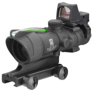 TRIJICON ACOG 4X32 WITH DUAL ILLUMINATED GREEN CROSSHAIR .223 RETICLE 3.25 MOA RMR TYPE 2 MATTE BLACK FINISH