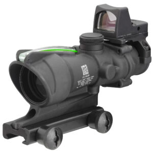 TRIJICON ACOG 4X32 223 RETICLE GREEN CHEVRON WITH RMR