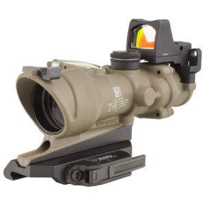 TRIJICON ACOG 4X32 GREEN RETICLE 223 & RMR FDE