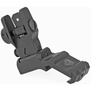 LEAPERS UTG ACCU-SYNC AR15 45 DEGREE OFFSET FLIP-UP REAR SIGHT IN BLACK