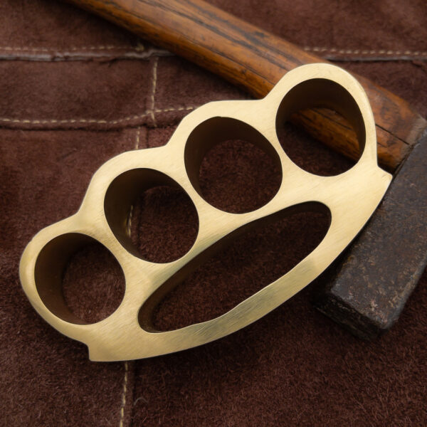 FLASH OF GOLD BRASS KNUCKLE 100% PURE BRASS