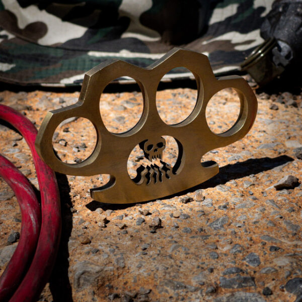 CREATURE FEATURE 100% PURE BRASS KNUCKLE WIRE CUT DESIGN