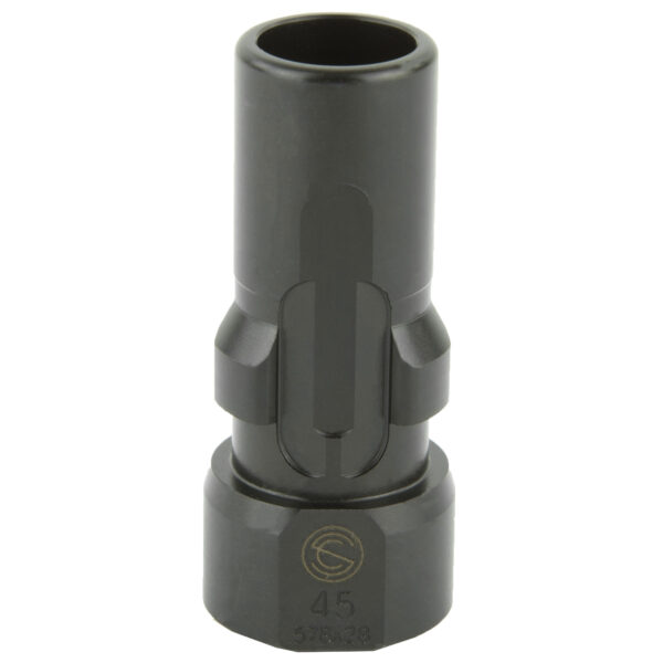SILENCERCO 3-LUG MUZZLE DEVICE FITS 45ACP .578X28 IN BLACK