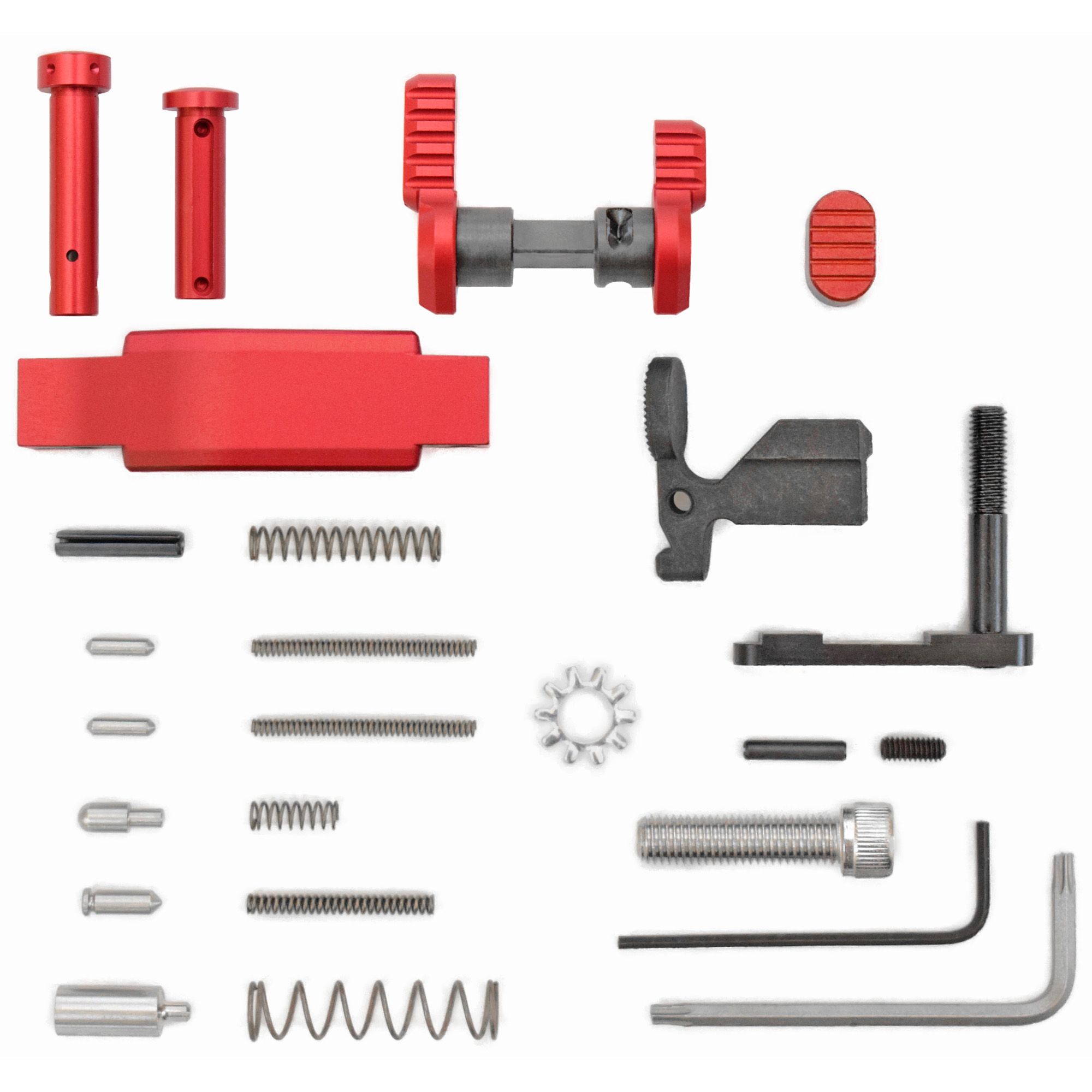 ARMASPEC LOWER PARTS KIT FITS 223-556 IN RED