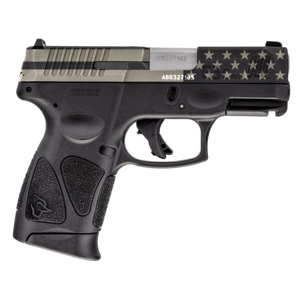TAURUS  G3C COMPACT 3.2" BARREL STARS AND STRIPES US FLAG MANUAL THUMB SAFETY 12 ROUNDS 3 MAGAZINES