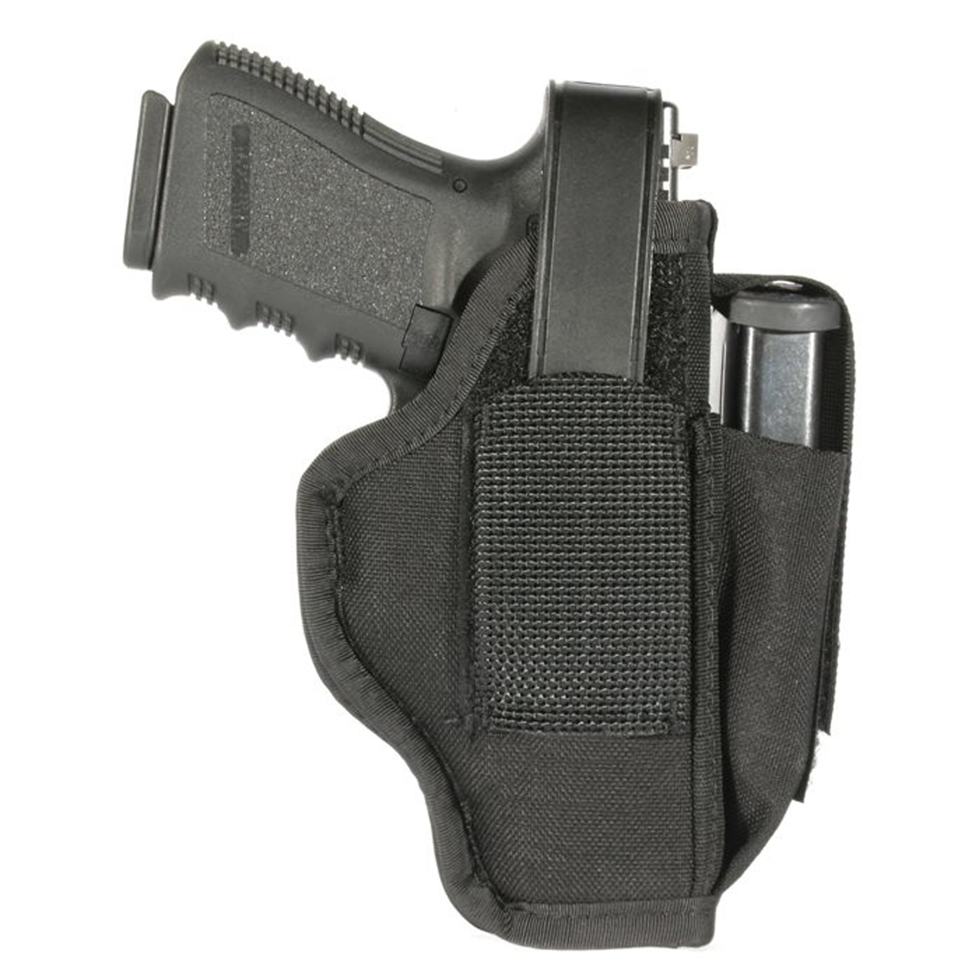 BLACKHAWK AMBIDEXTROUS MULTIUSE HOLSTER WITH MAGAZINE POUCH FITS 3.25"-3.75" HANDGUNS BLACK