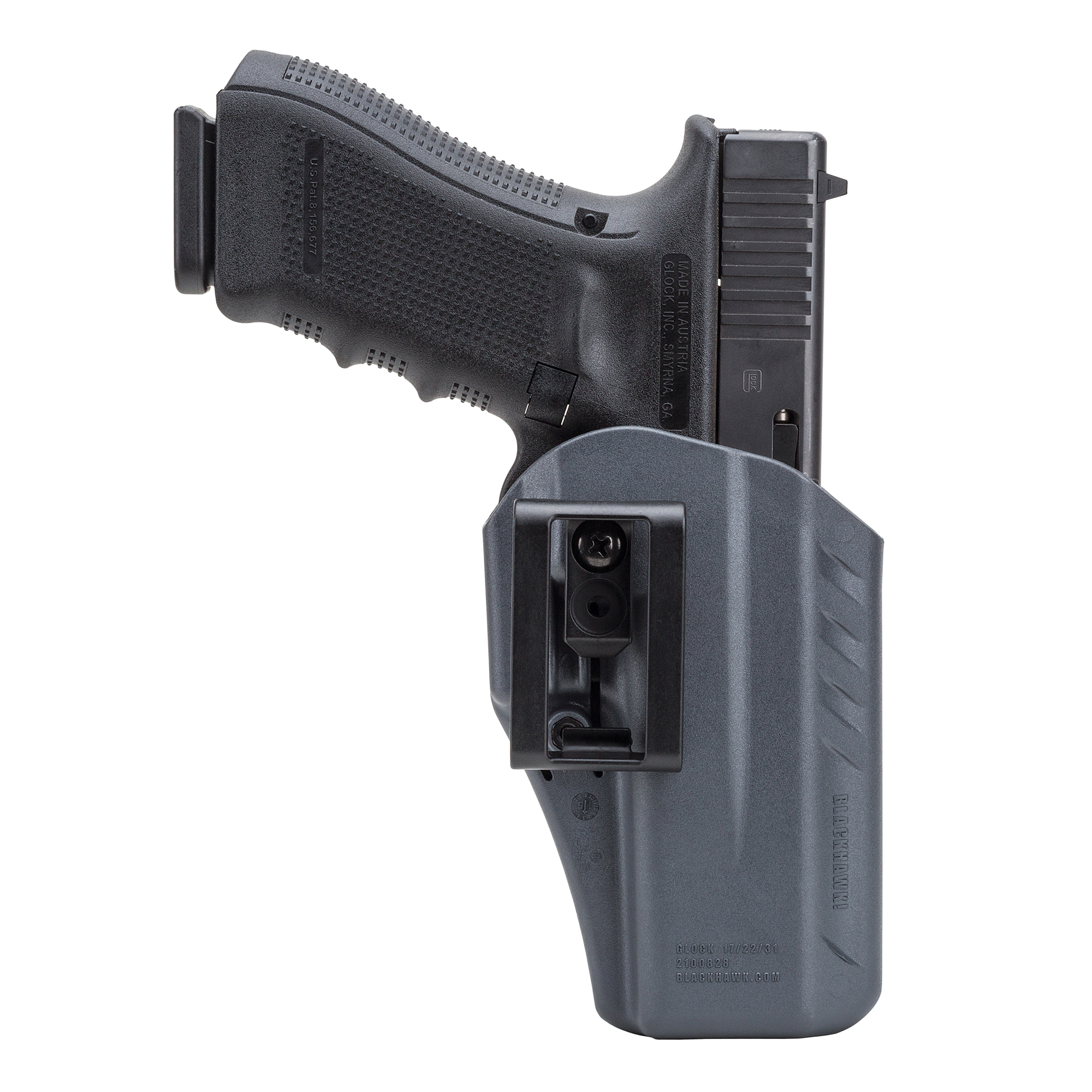 BLACKHAWK ARC IWB HOLSTER FOR GLOCK 17-22-31 AMBIDEXTROUS IN GRAY