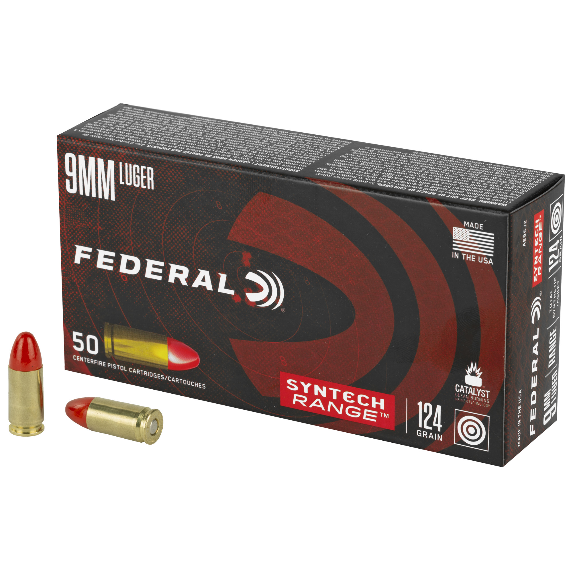FEDERAL AE 9MM 124GR TSJ 50 500