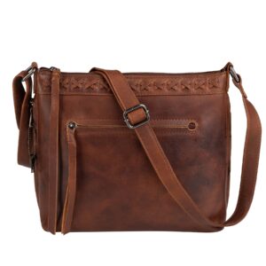 CONCEALED CARRY CROSSBODY PURSE FOR WOMEN - FAITH LEATHER CROSSBODY BY LADY CONCEAL