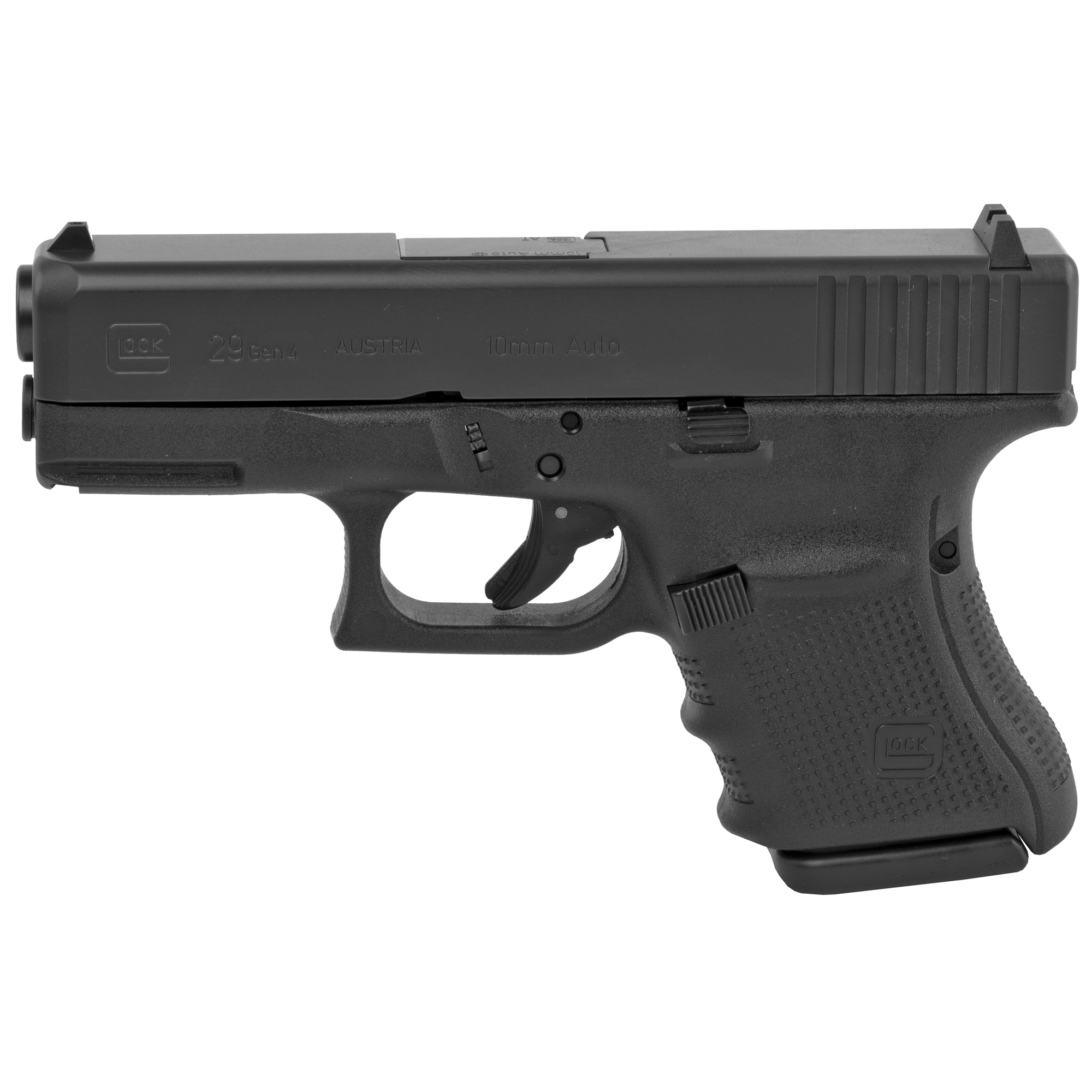 GLOCK 29 GEN4 10MM 10RD 3MAGS: Glock 29 Gen4 10MM Pistol, 10 Rounds, 3 Mags
