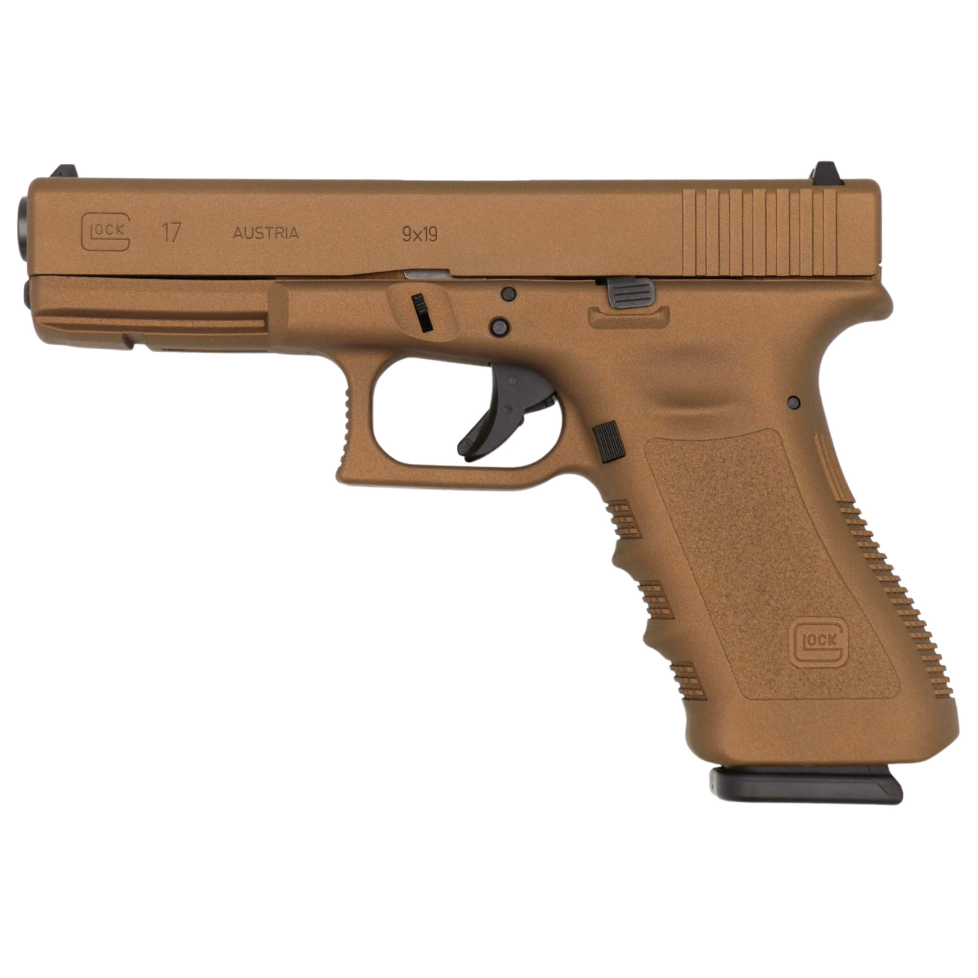 GLOCK 17 GEN3 9MM 17RD in Burnt Bronze Cerakote Finish