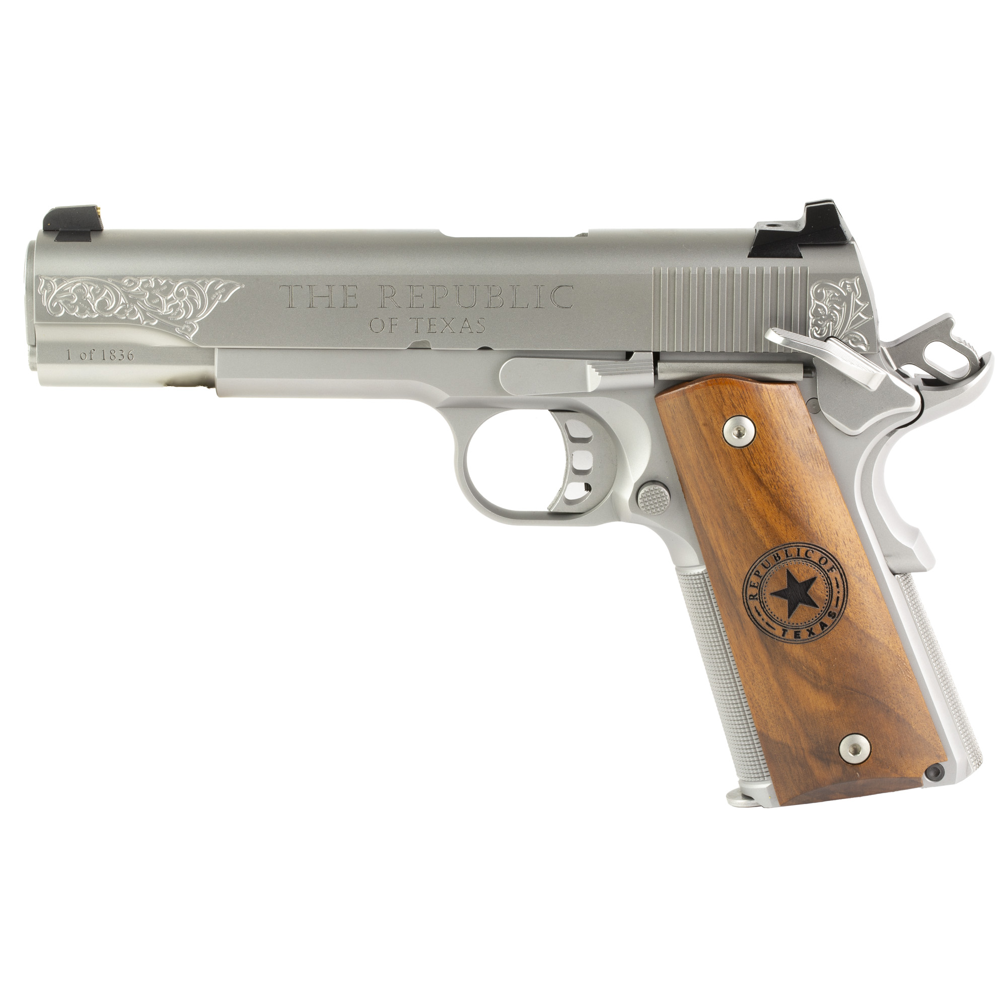 Tisas 1911 Texas 45ACP 5" 8RD Semi-automatic Pistol with Texas Star G10 Grips