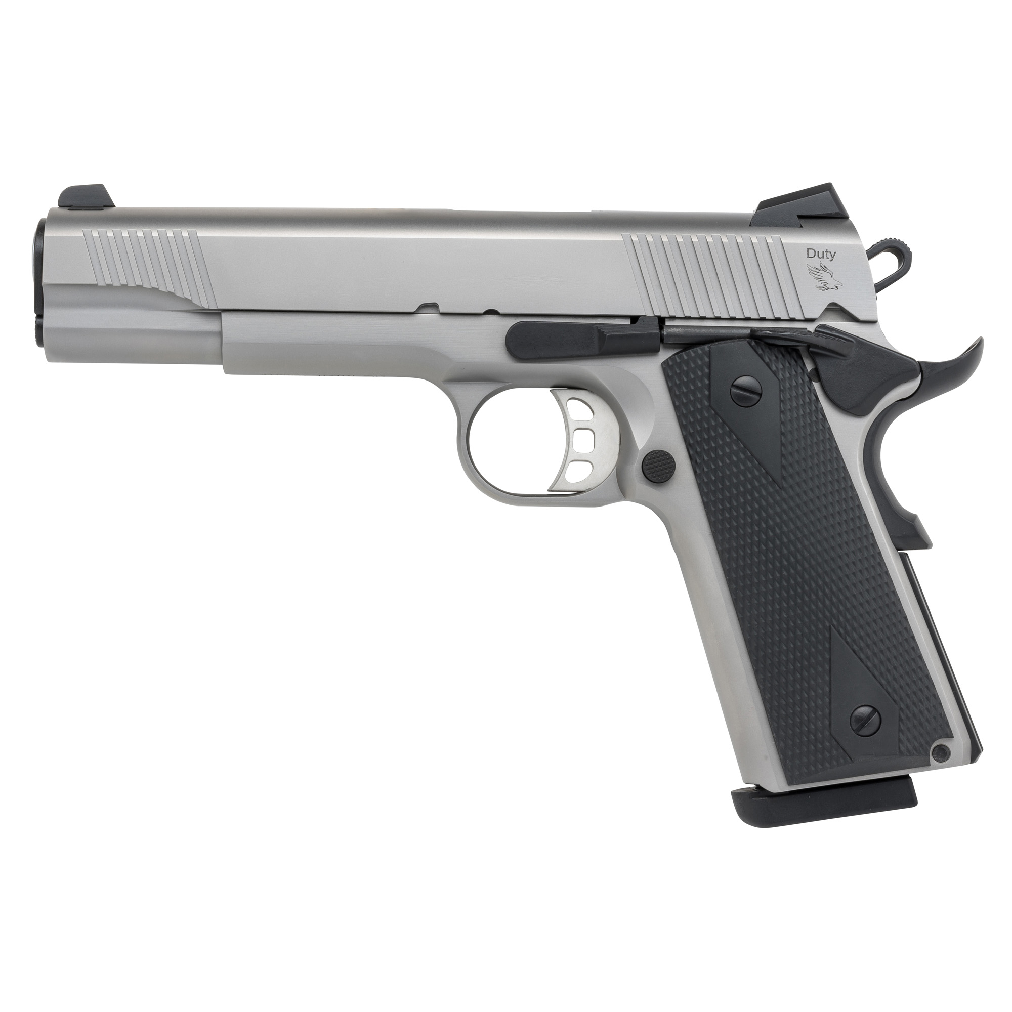 TISAS 1911 Duty SS45 45ACP 5" 8RD SS Silver Pistol