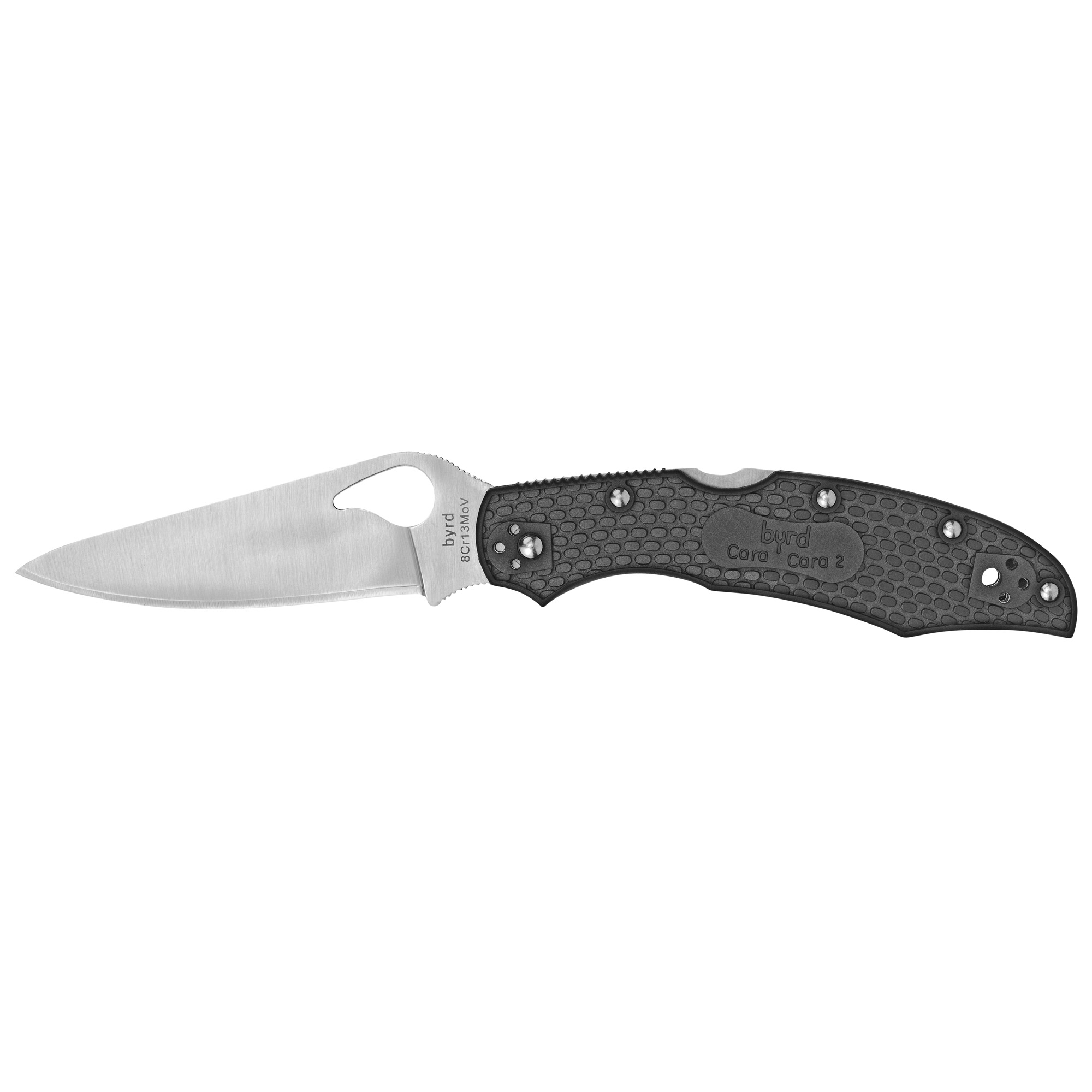 SPYDERCO BYRD CARA CARA 2 3.75" LIGHTWEIGHT BLADE IN BLACK