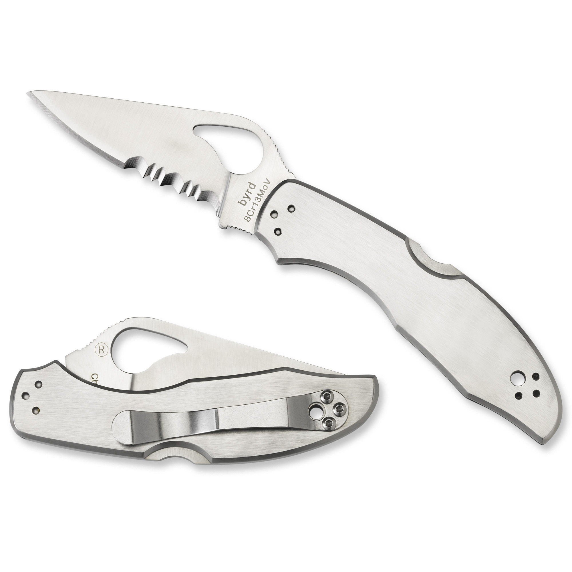 SPYDERCO BYRD MEADOWLARK 2 WITH 2.93" COMBO EDGE BLADE