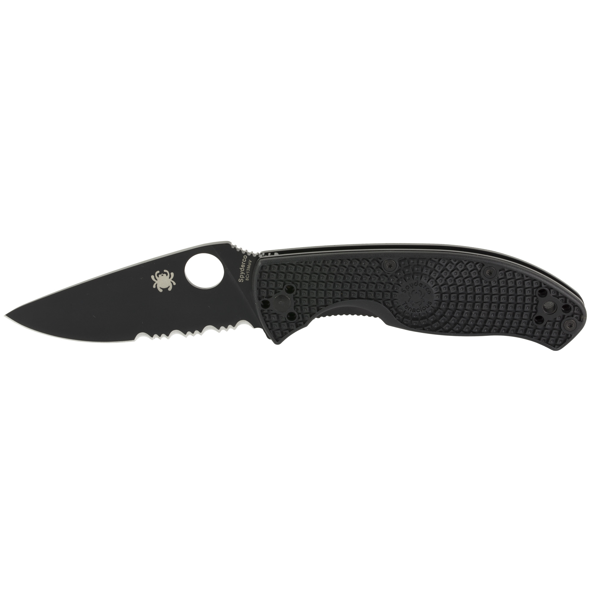 SPYDERCO TENACIOUS 3.39" FOLDING KNIFE IN BLACK
