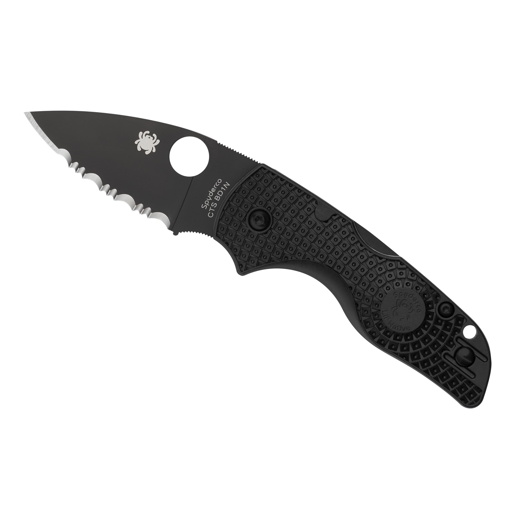 SPYDERCO LIL NATIVE LW Black/BLK SRTD
