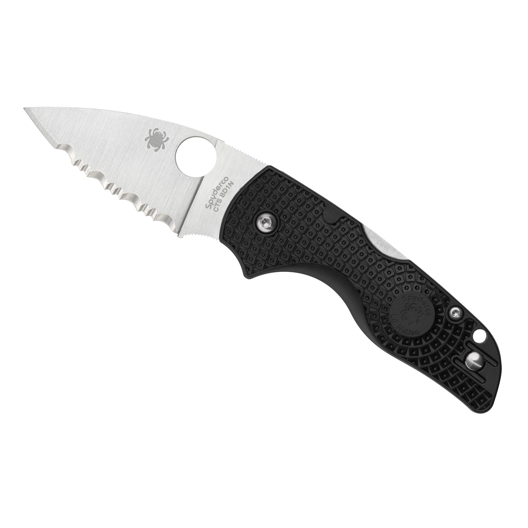 SPYDERCO LIL NATIVE LW Black/SLV SRTD
