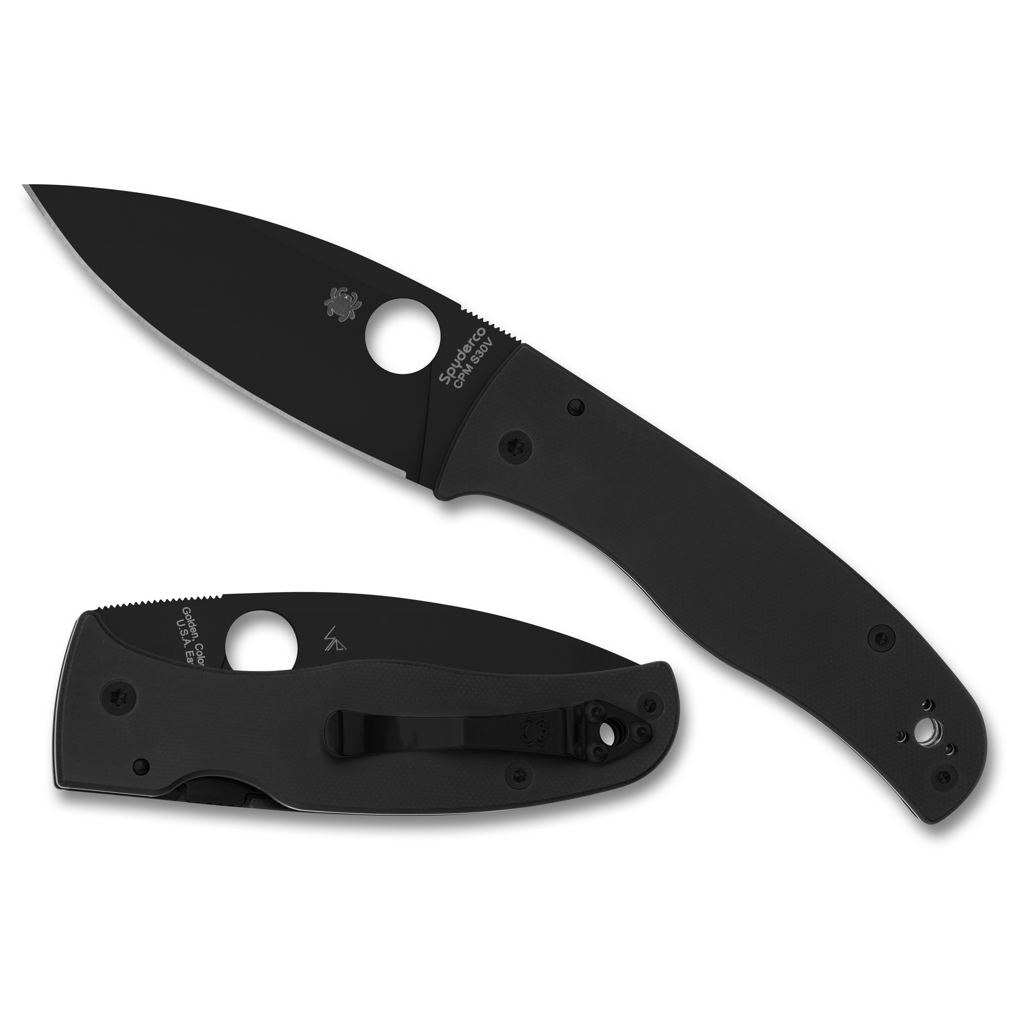 SPYDERCO BODACIOUS Black/BLK S30V SRTD