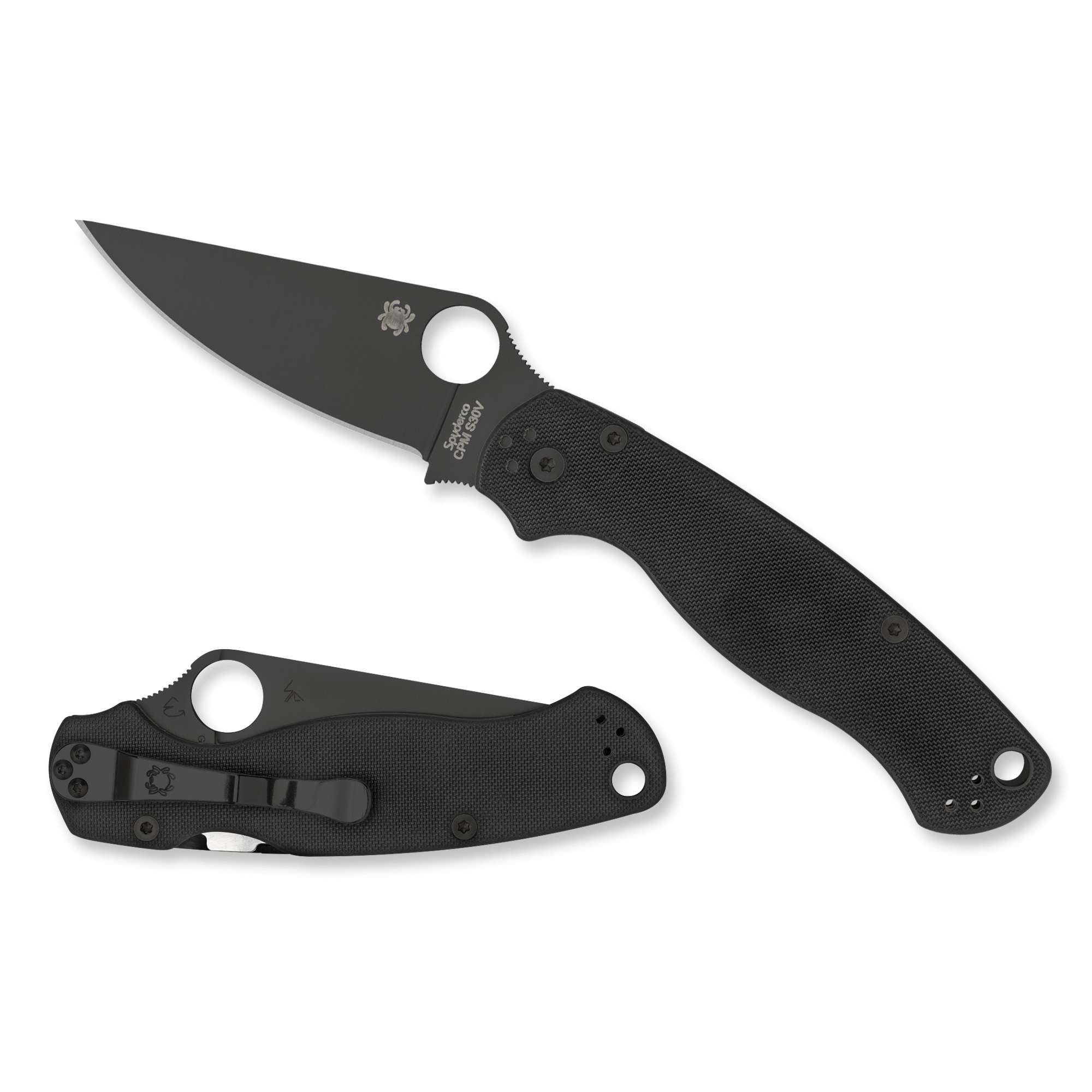 SPYDERCO PARA MILITARY 2 G10 Black BLD
