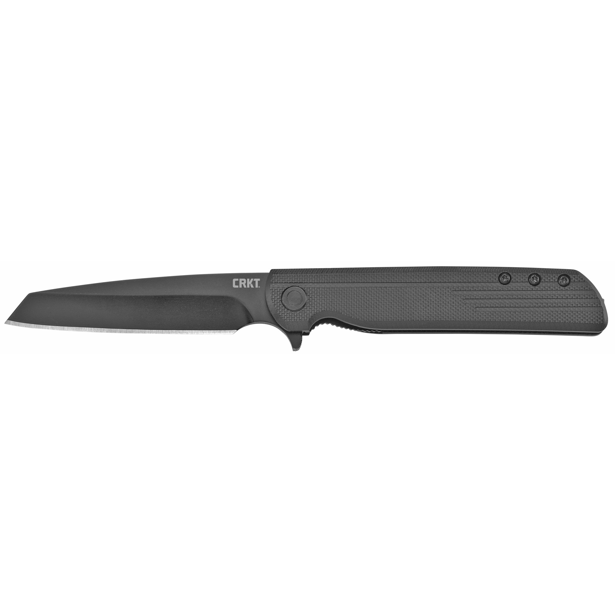 CRKT TANTO BLACKOUT 3.22" ASSISTED OPENING PLAIN EDGE BLADE WITH LINER LOCK