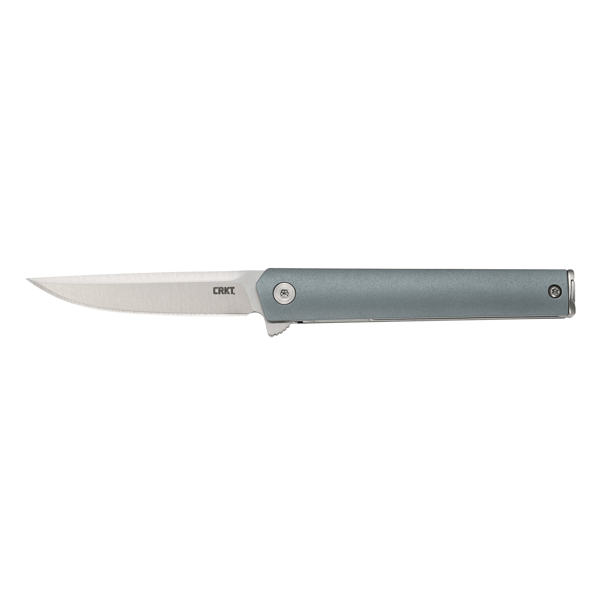 CRKT CEO COMPACT BLUE 2.61 inch Plain EdgeE