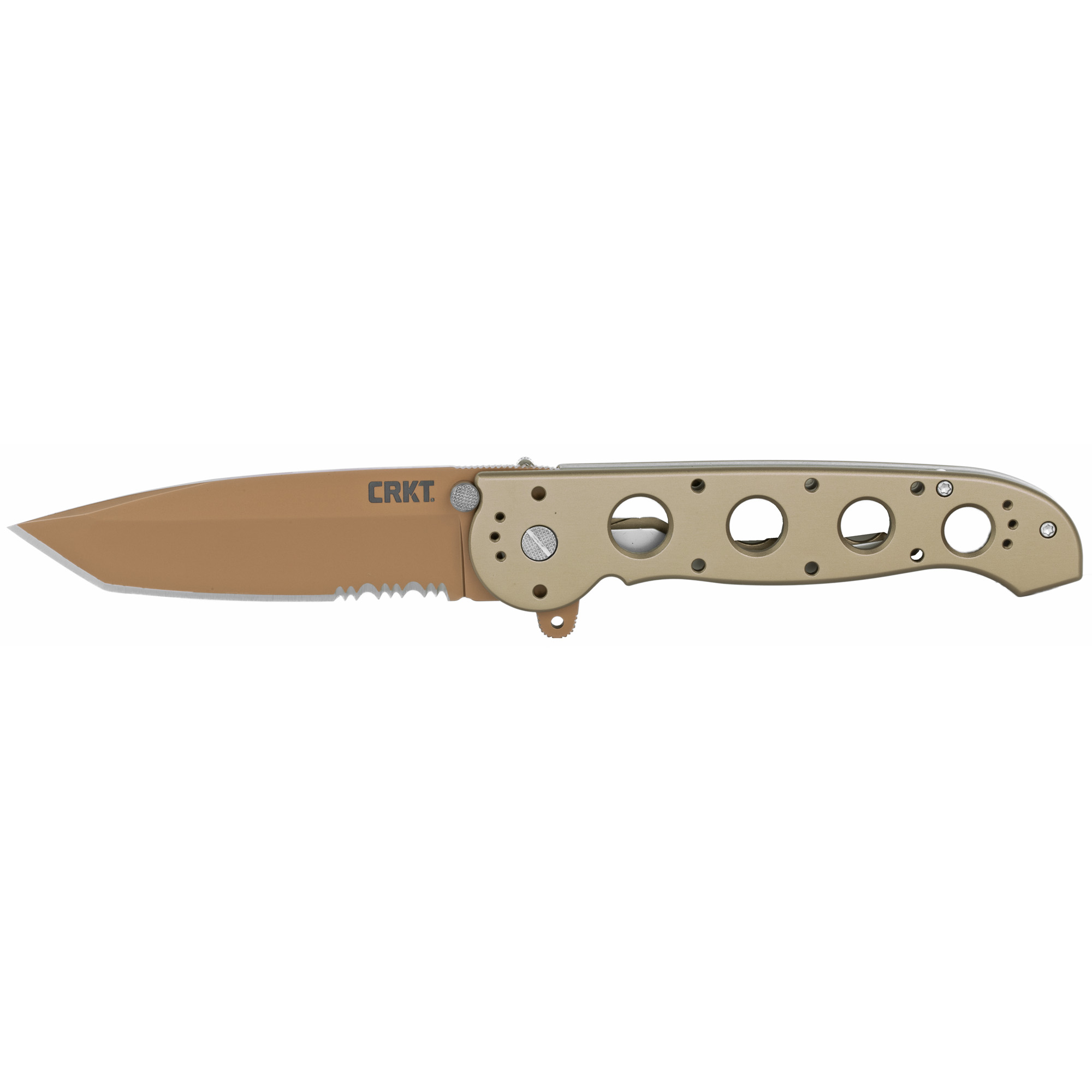 CRKT M16-14D FOLDING KNIFE 3.99" TANTO BLADE COMBO EDGE IN DESERT