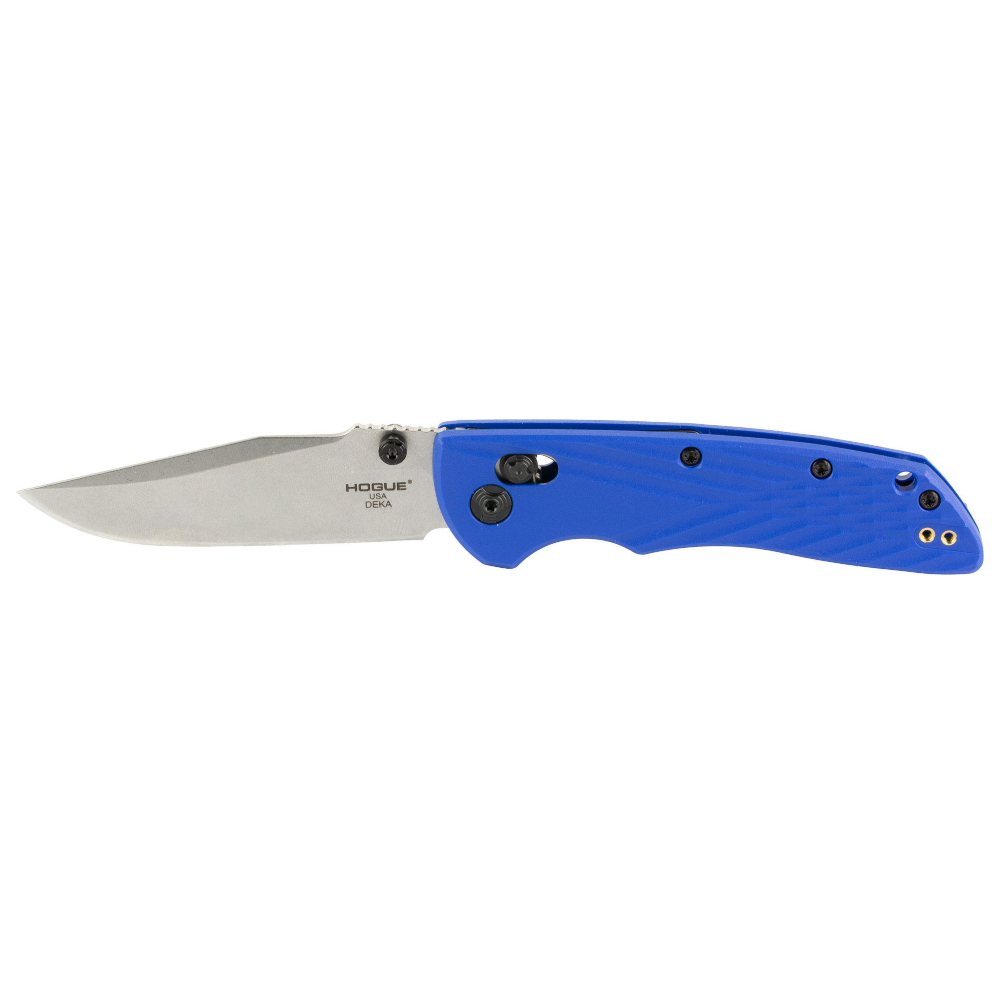 HOGUE DEKA 3.25" CLIP POINT BLUE GRIPS