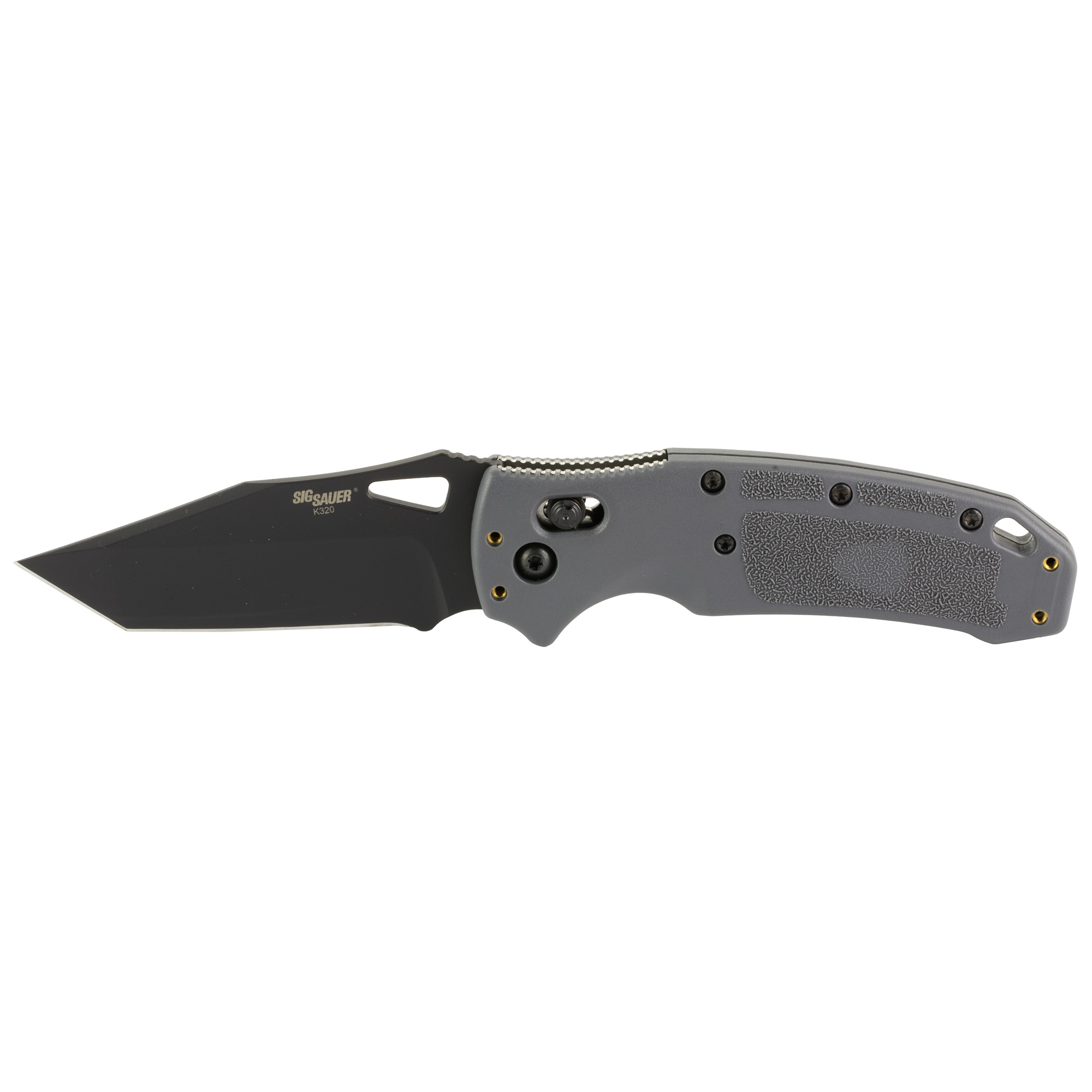 HOGUE SIG K320 TACTICAL FOLDING KNIFE 3.5' TANTO BLADE IN BLACK & GRAY