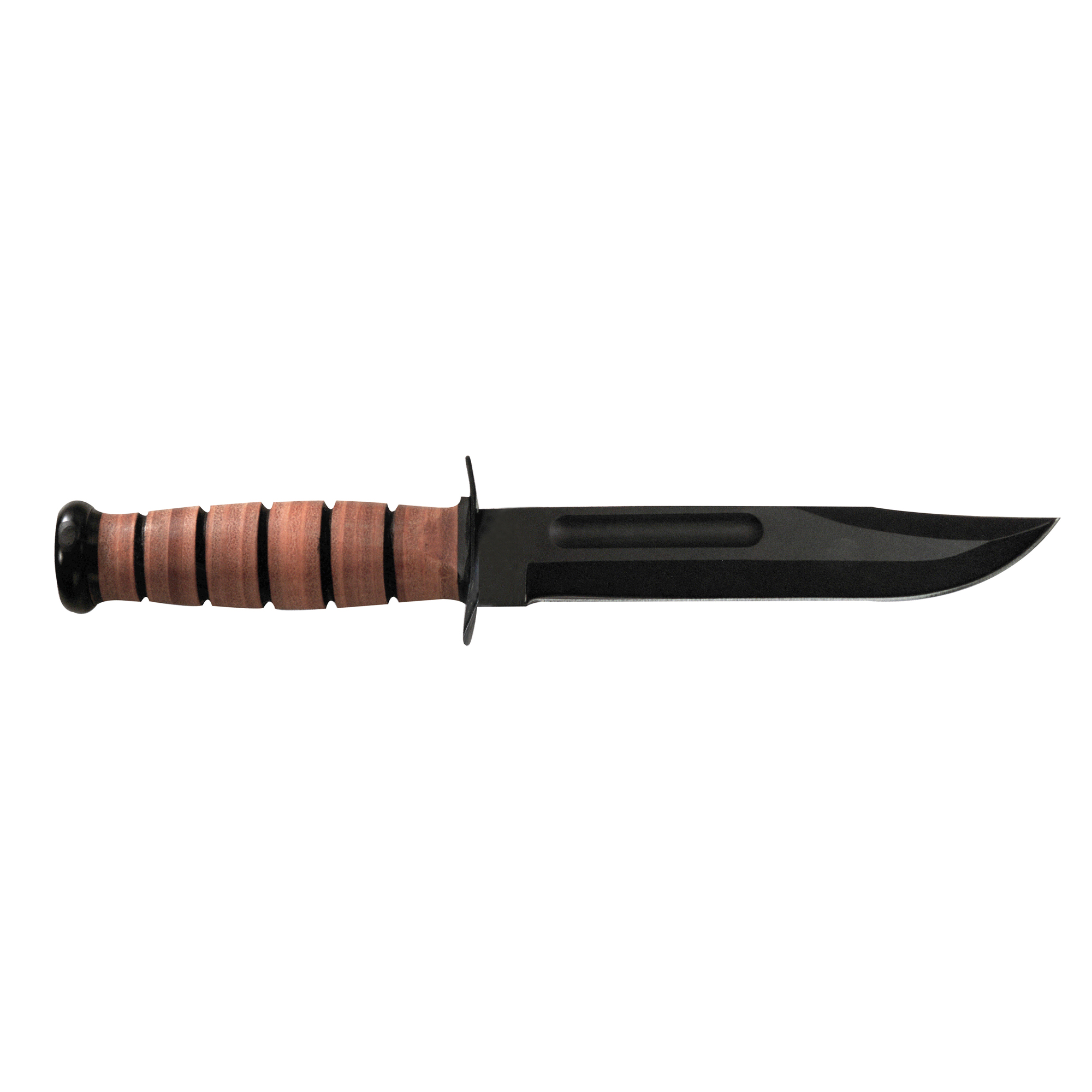 KA-BAR USMC FIXED BLADE FIGHTING KNIFE 7" BLADE WITH LEATHER SHEATH