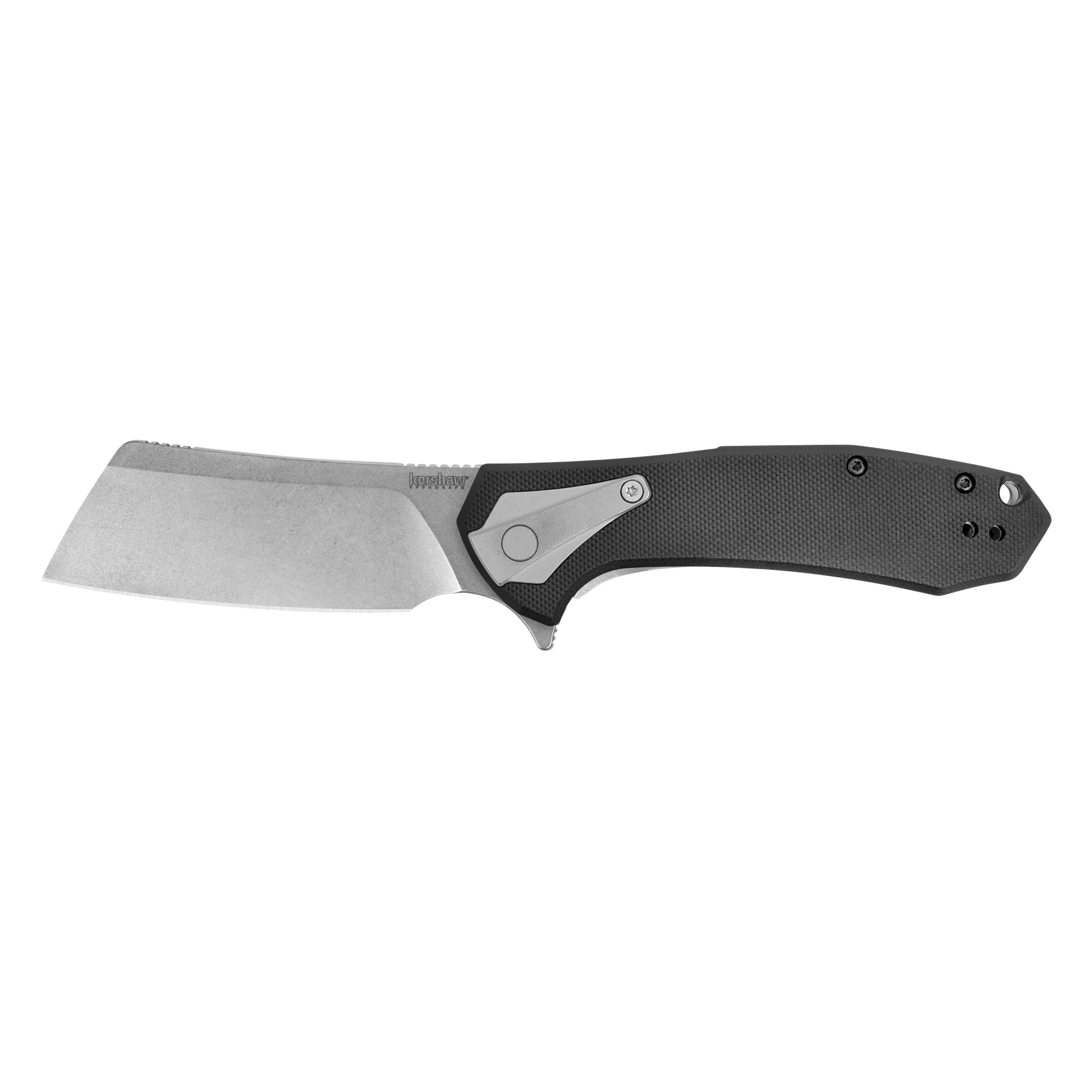 KERSHAW BRACKET 3.4" SILVER BLADE WITH BLACK HANDLE