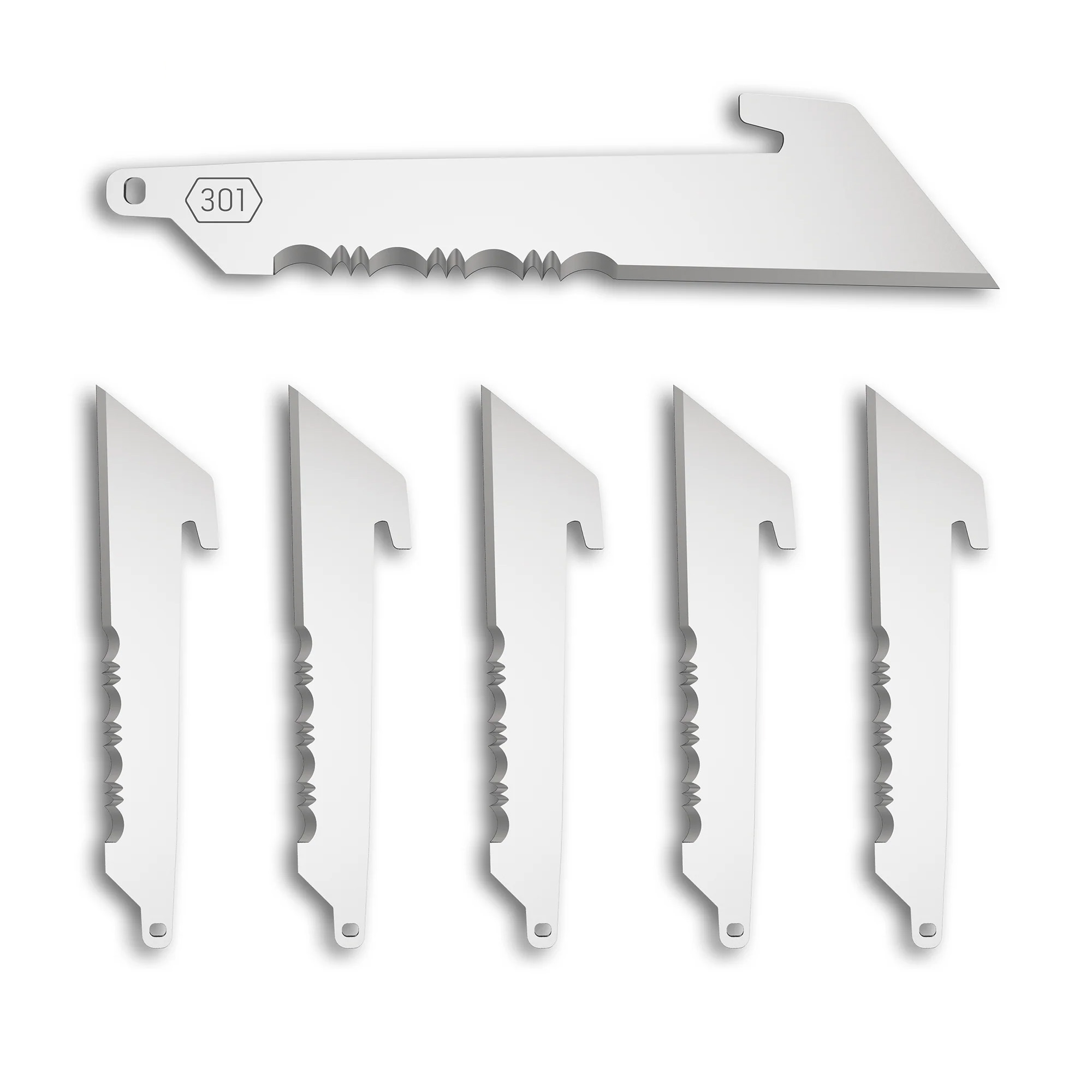 OD EDGE 3 inch UTILITY W/SERRATIONS 6PK