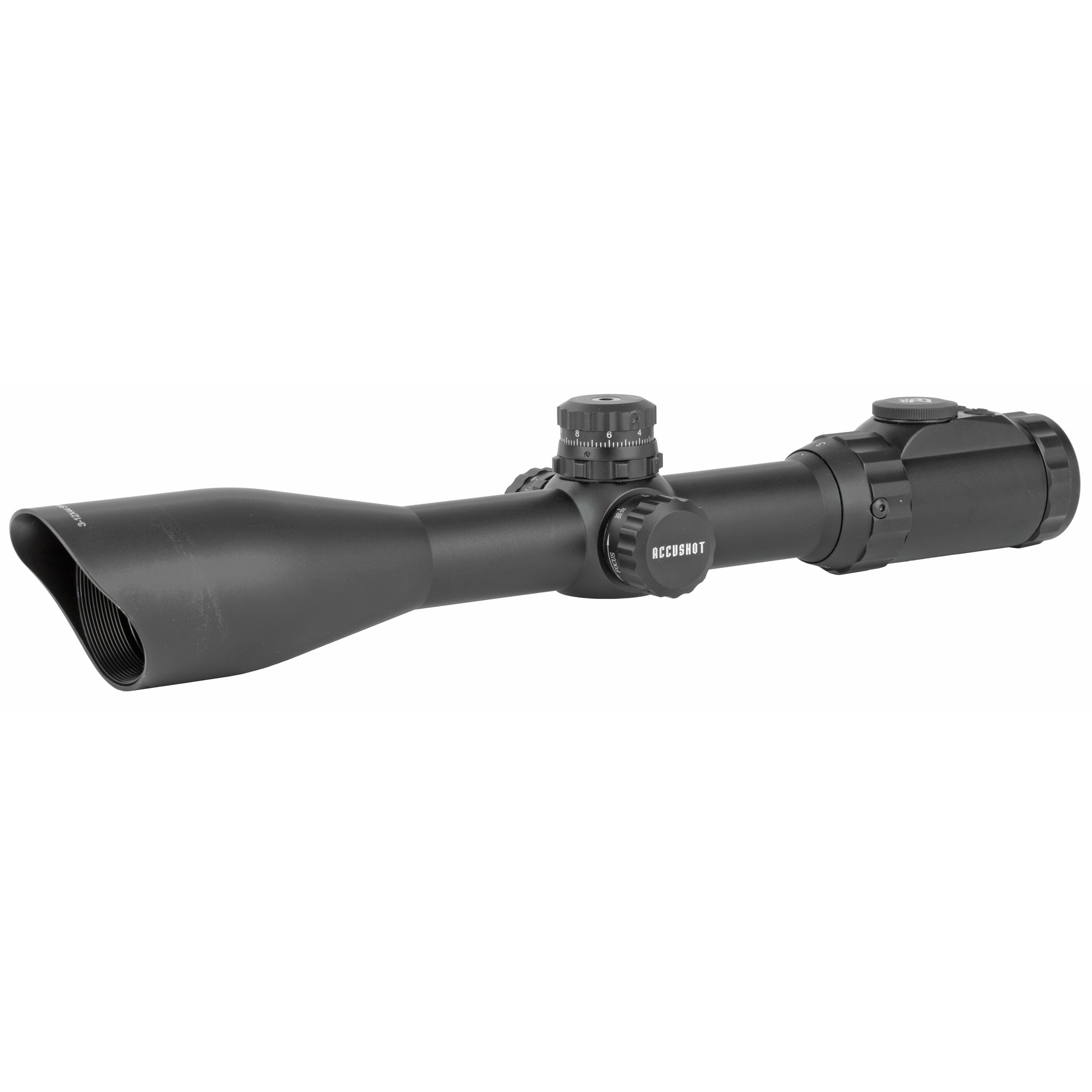 LEAPERS-UTG 3-12X44 ACCSHOT RIFLE SCOPE 36-COLOR MIL-DOT WITH RINGS