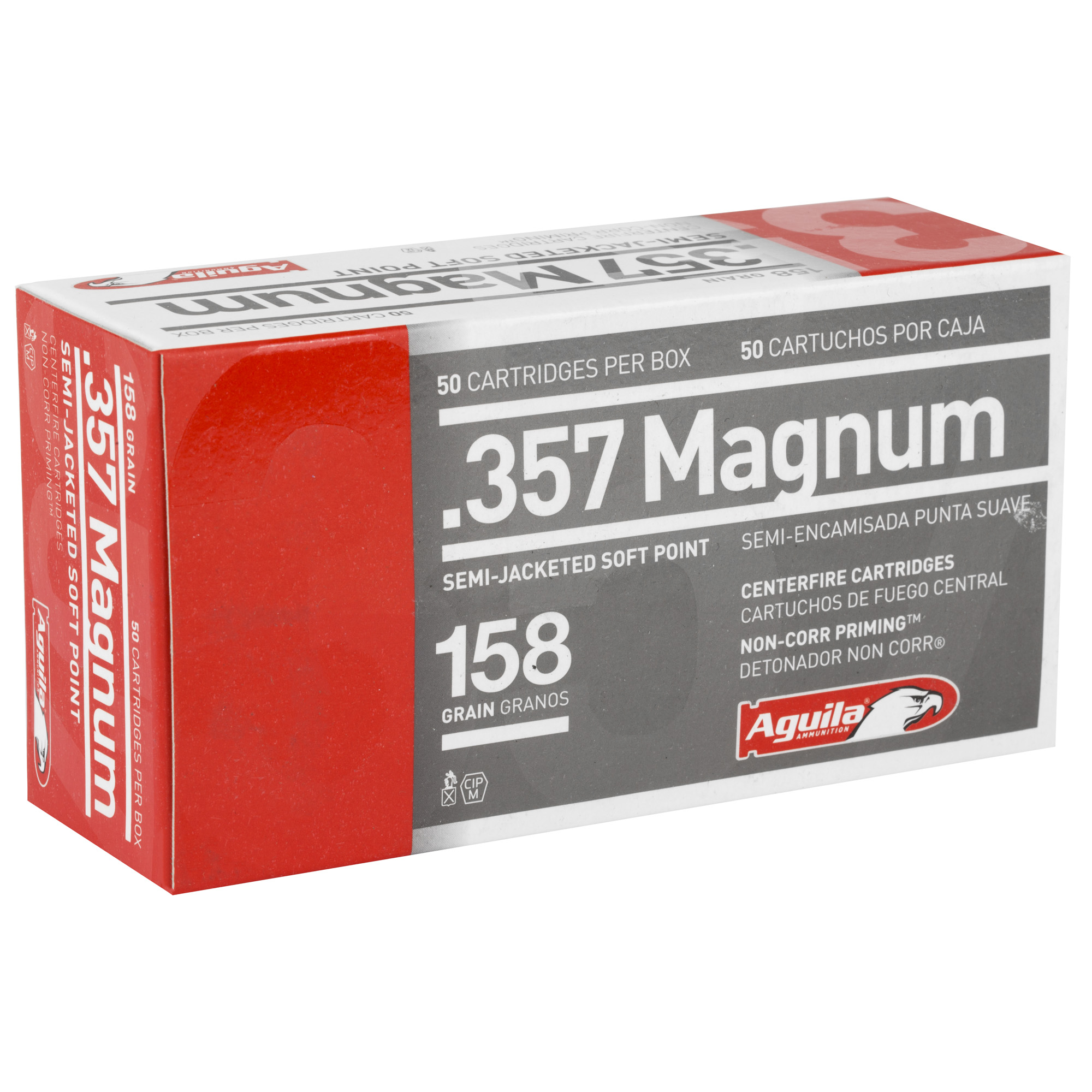 Aguila Ammunition Pistol 357 Mag 158 Grain Semi Jacketed Soft Point 50 RD