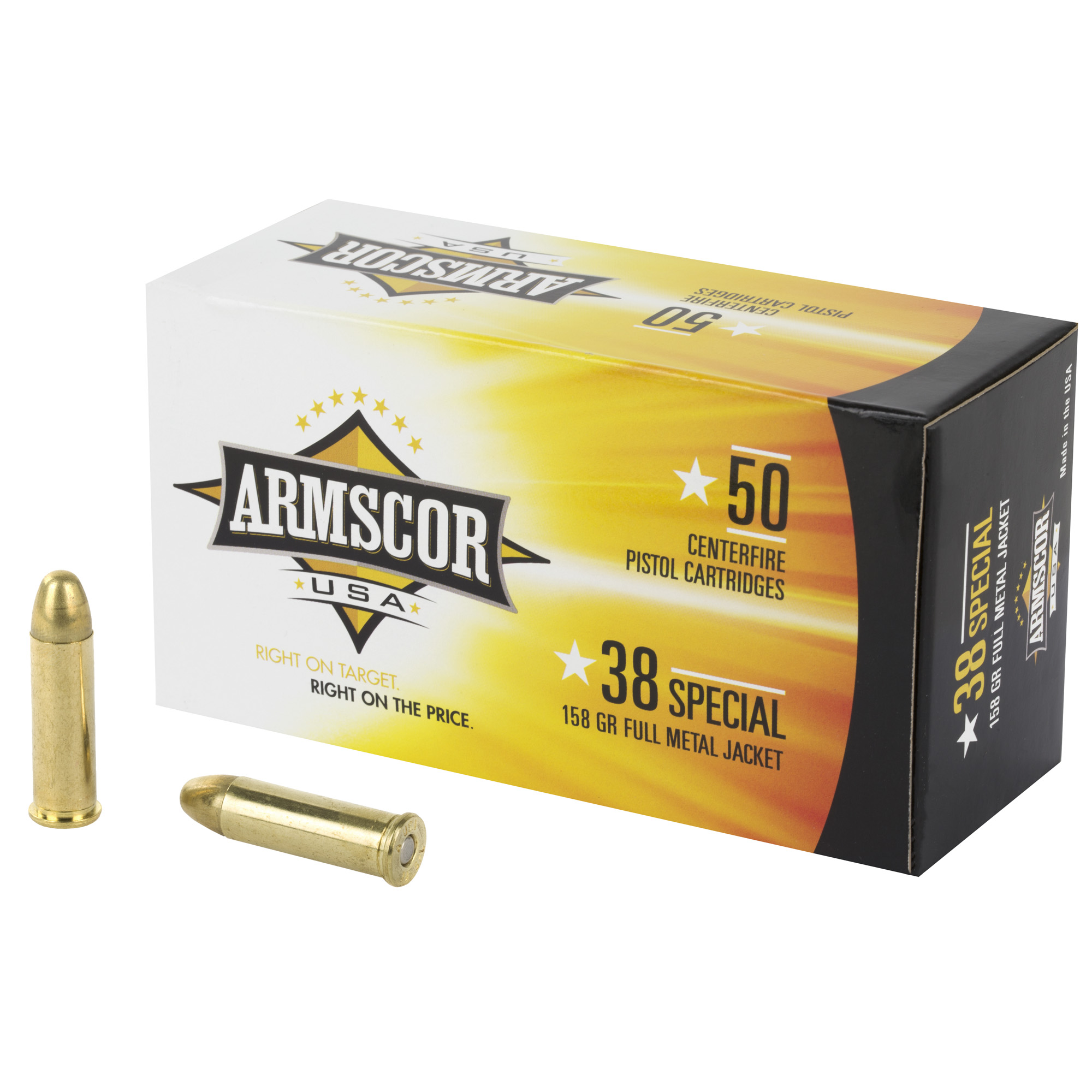 Armscor 38 Special 158 Grain Full Metal Jacket 50 RD