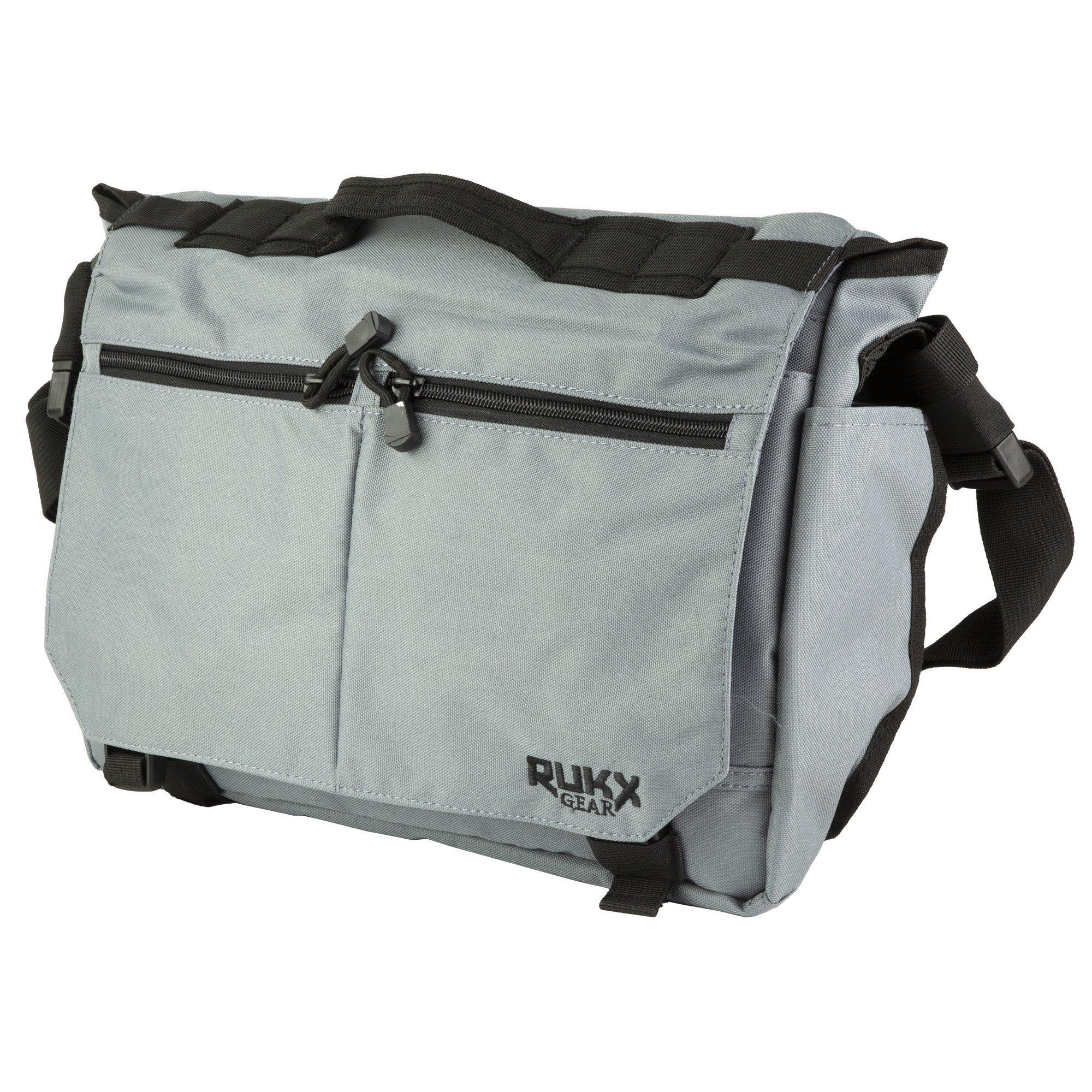 American Tactical Rukx Gear Discrete Business Bag w Concealed Pistol Pocket 15 inch x 11 inch Gray