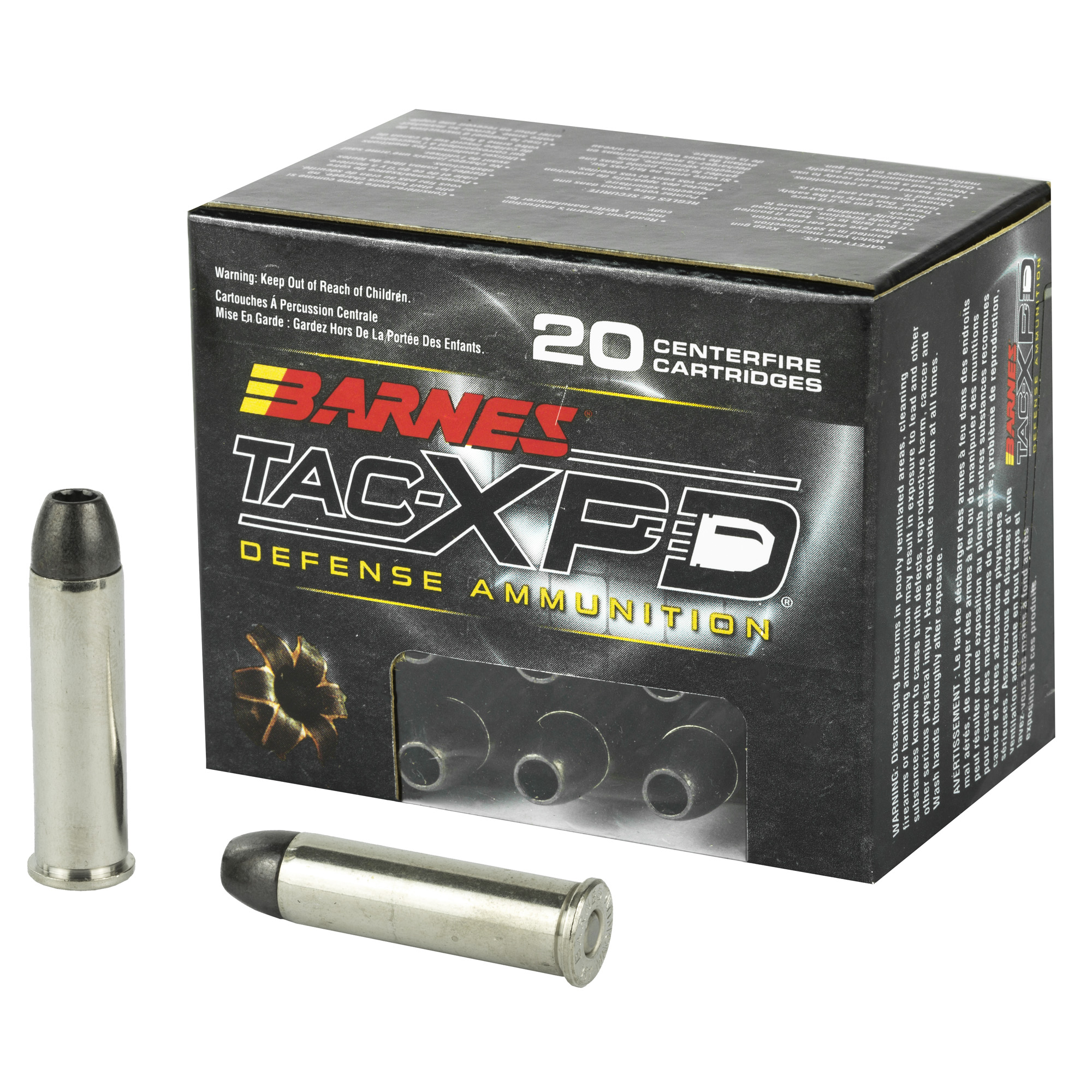 Barnes TAC-XPD 357 MAG 125 Grain TAC-XP Hollow Point Lead Free 20 RD California Certified Nonlead Ammunition