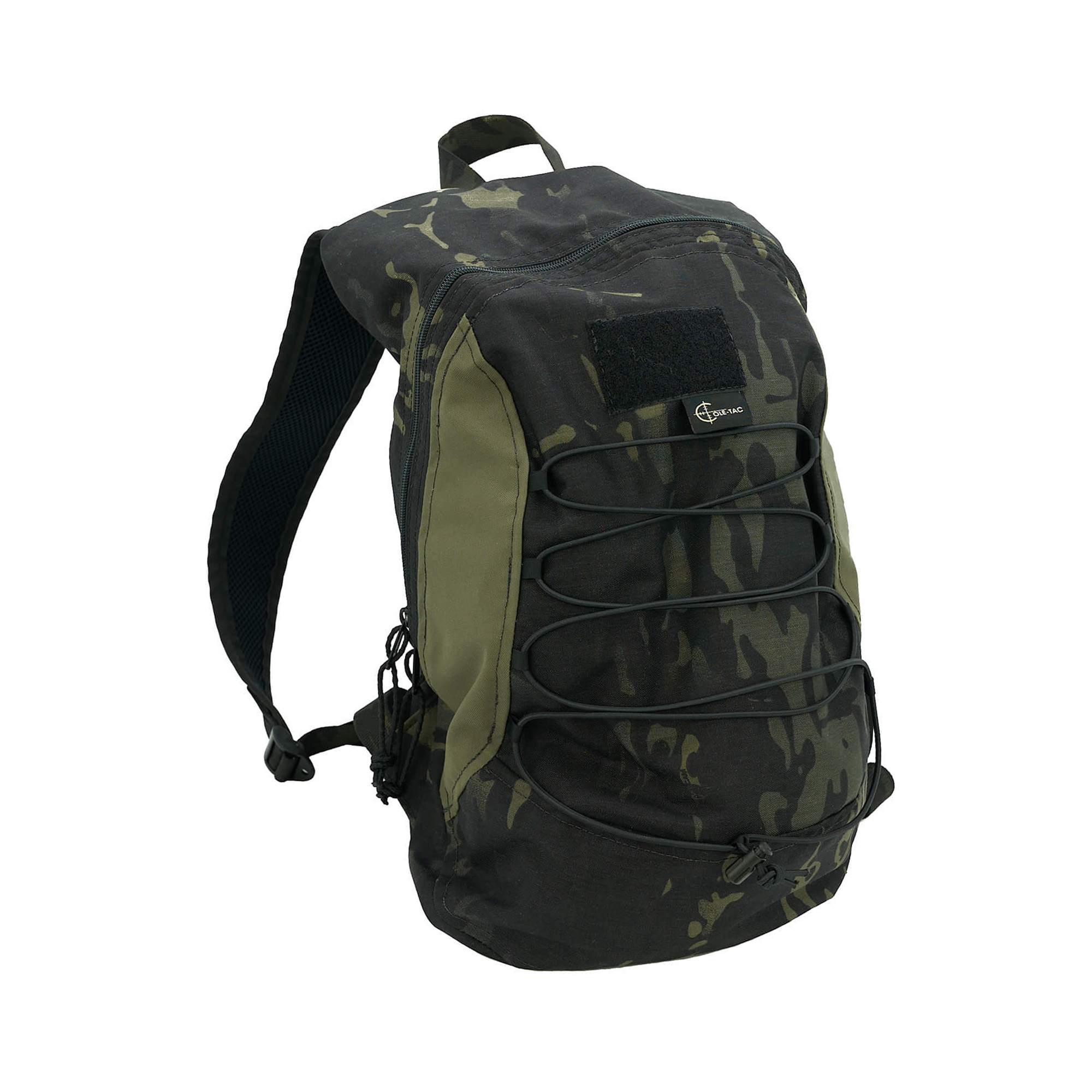 Cole-TAC Daypack Backpack Padded Mesh-Backed Shoulder Straps In MultiCam Black