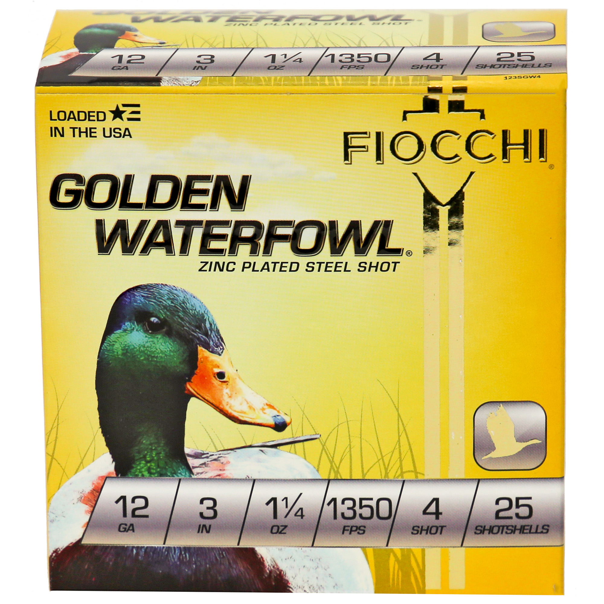 FIOCCHI 12 Gauge 4 GOLDEN 25 - 250