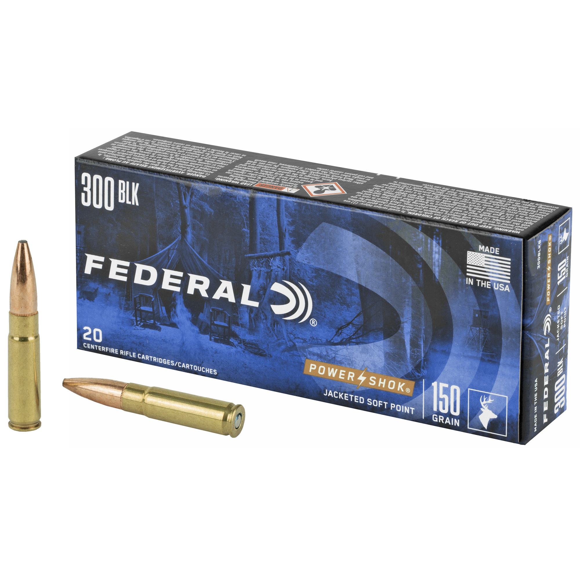 FEDERAL 300BLK 150GR POWER-SHK SP 20 200