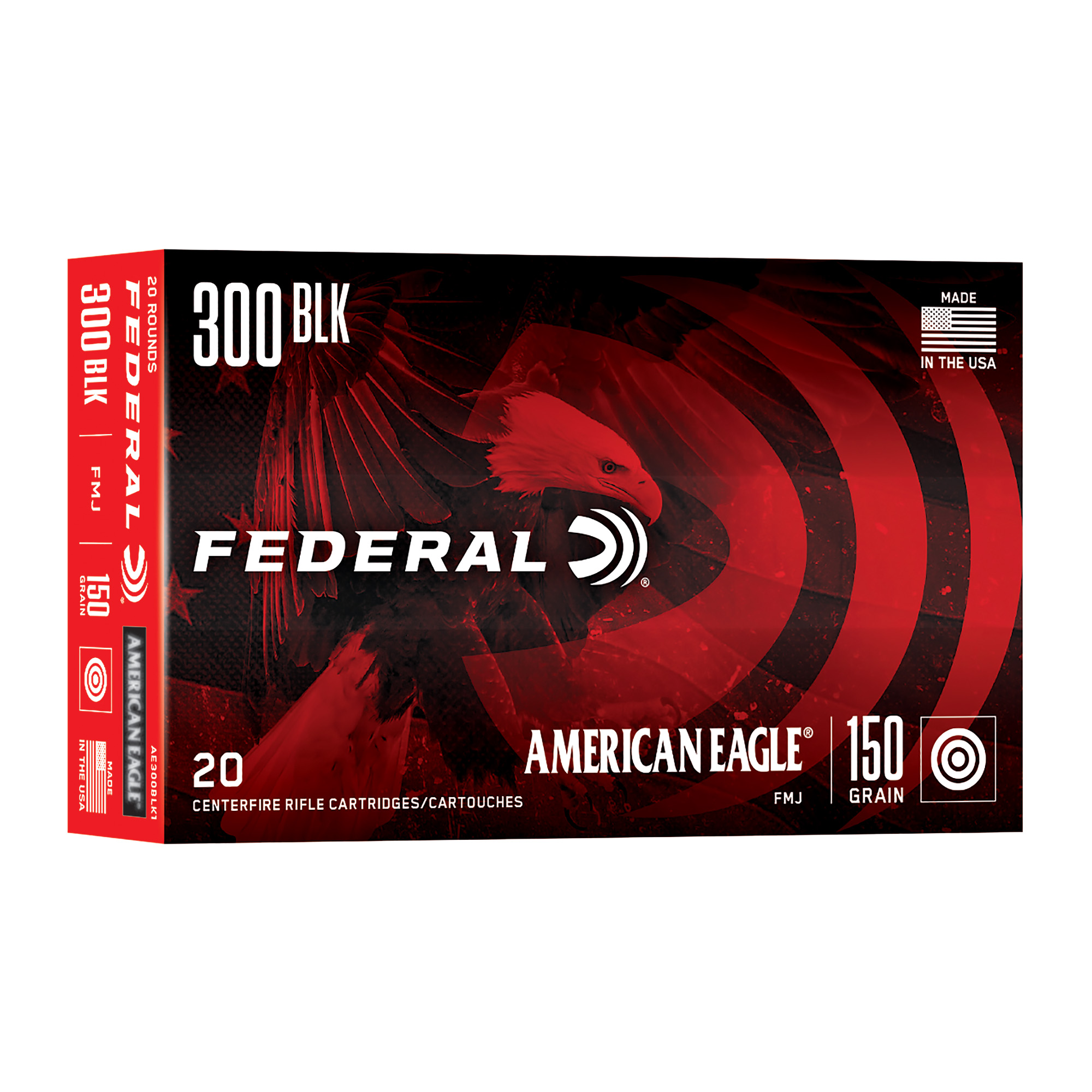 FEDERAL AM EAGLE 300BLK 150GR FMJ 20 500