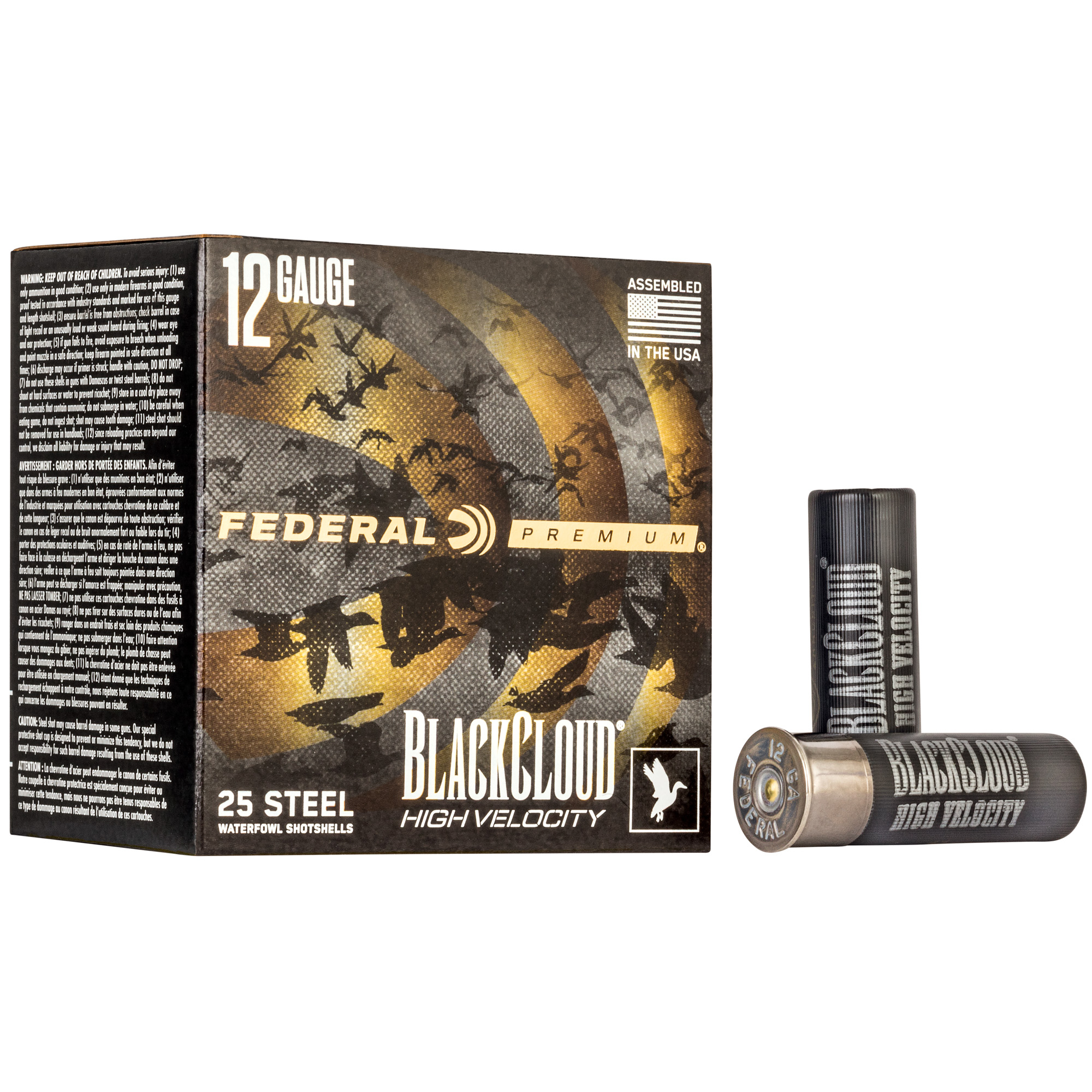 FEDERAL BLACK CLOUD 12 Gauge 3 INCH BB HV 25 - 250