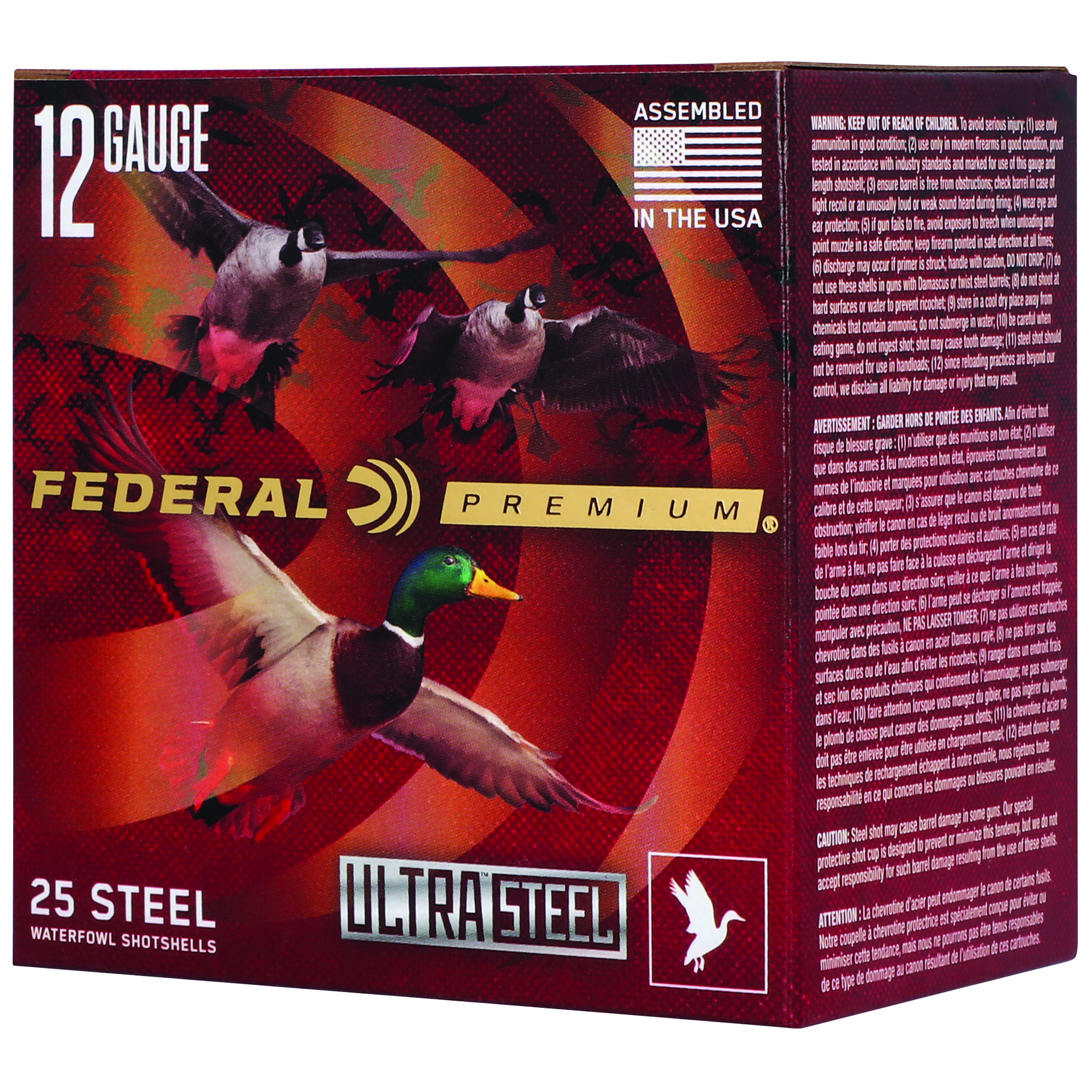 FEDERAL ULT STL 12 Gauge 3 INCH 1.25OZ 2 25 - 250