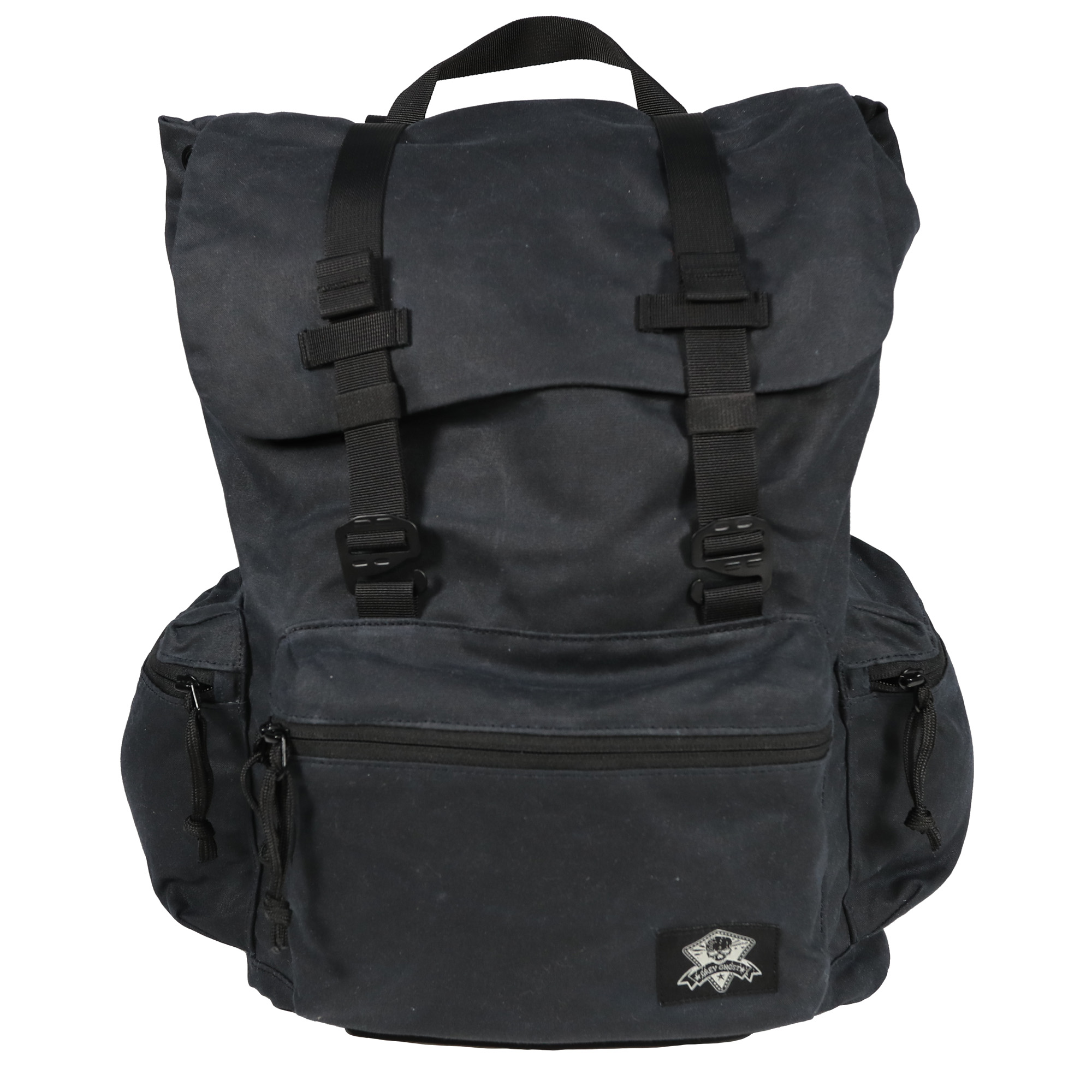 Grey Ghost Gear Drifter Backpack Waxed Canvas 1820 Cubic Inches Black