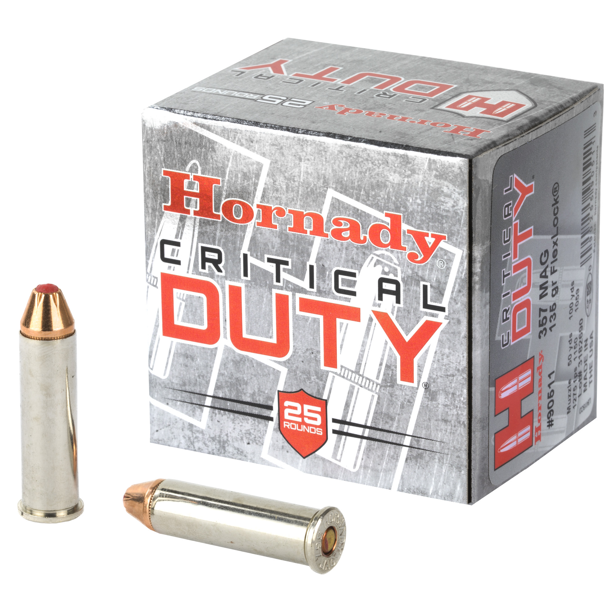 Hornady Critical Duty 357MAG 135 Grain FlexLock Duty 25 RD