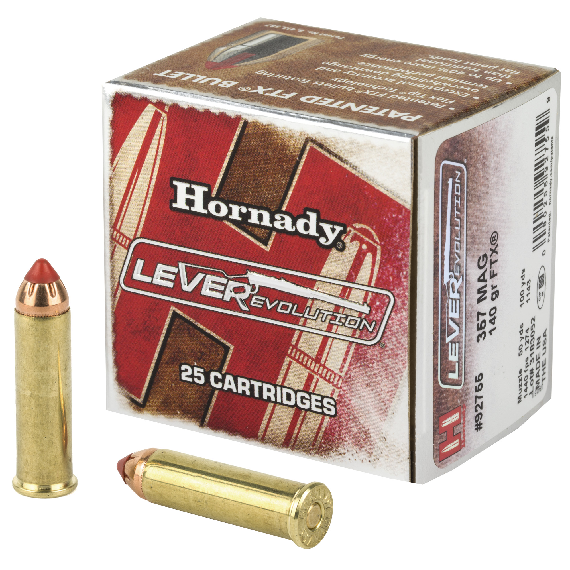 Hornady LeverEvolution 357MAG 140 Grain FlexTip 25 RD