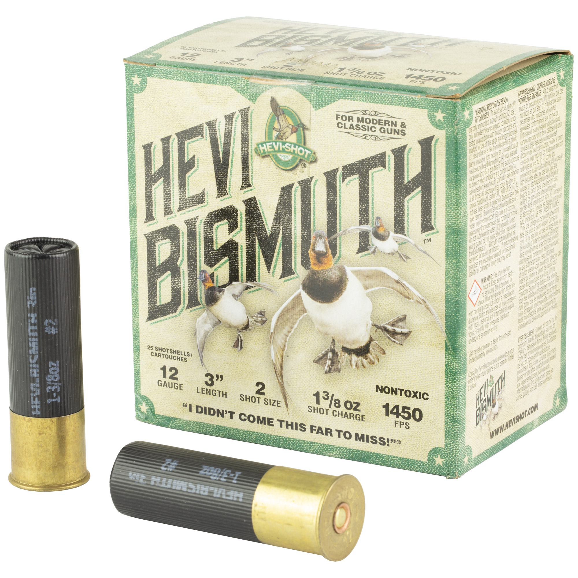 HEVI BISMUTH 12 Gauge 3 INCH 2 25 - 250