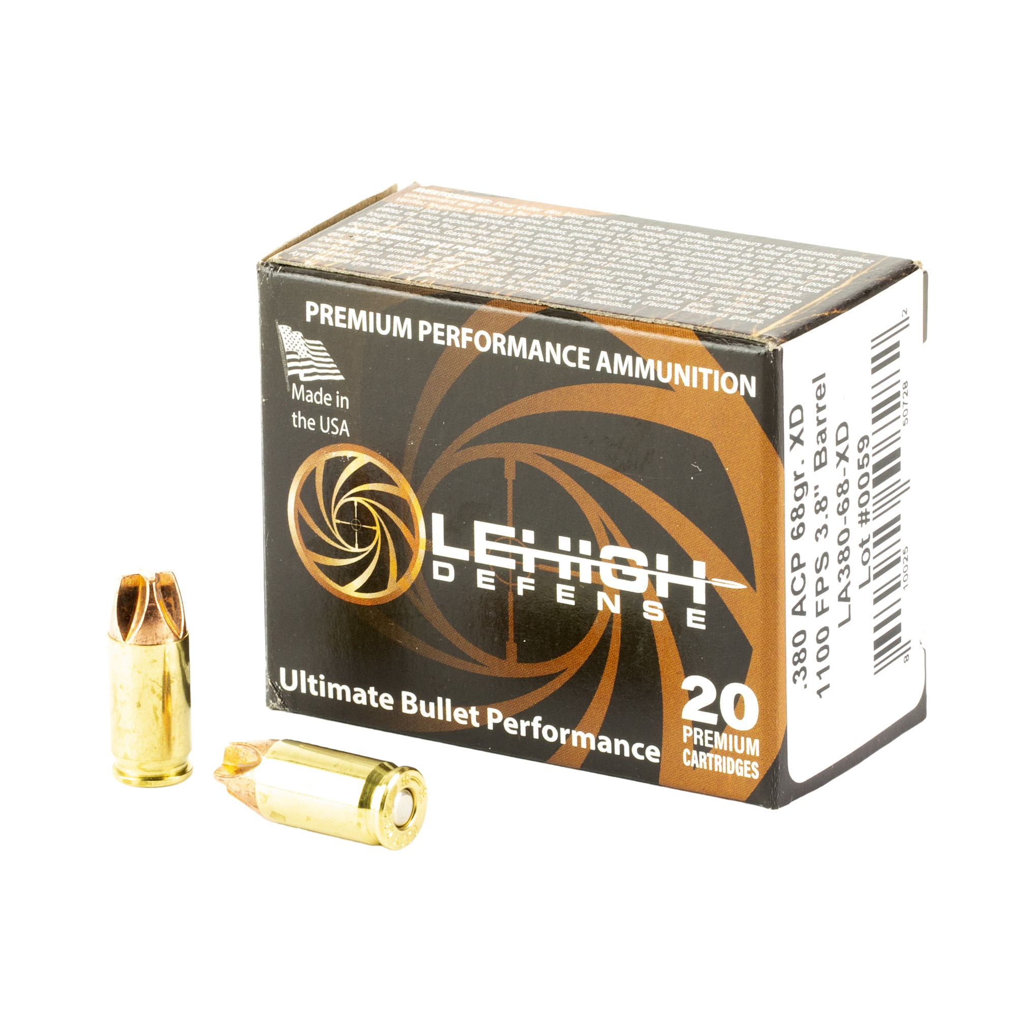 LEHIGH XTRM DFNS .380ACP 68GR 20 200